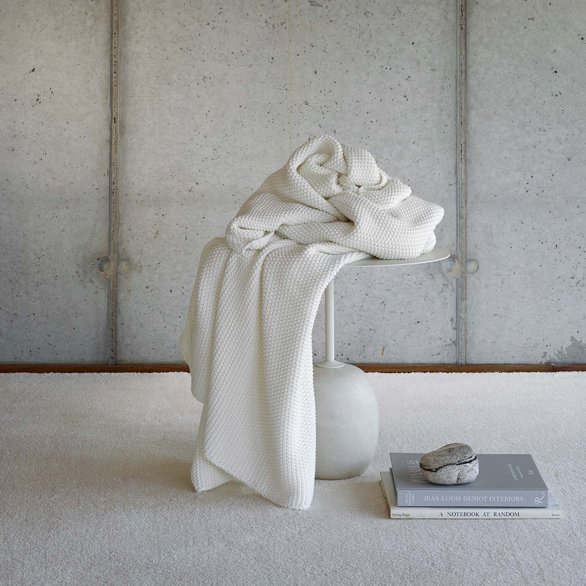 LILIUM THROW COOL GREY 100% COTTON