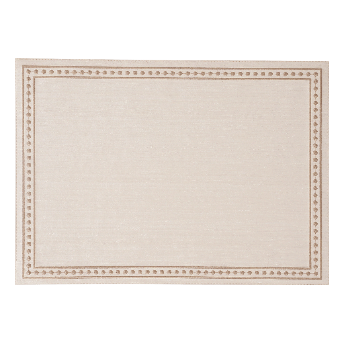 Silk Line Dot Embroided Placemat