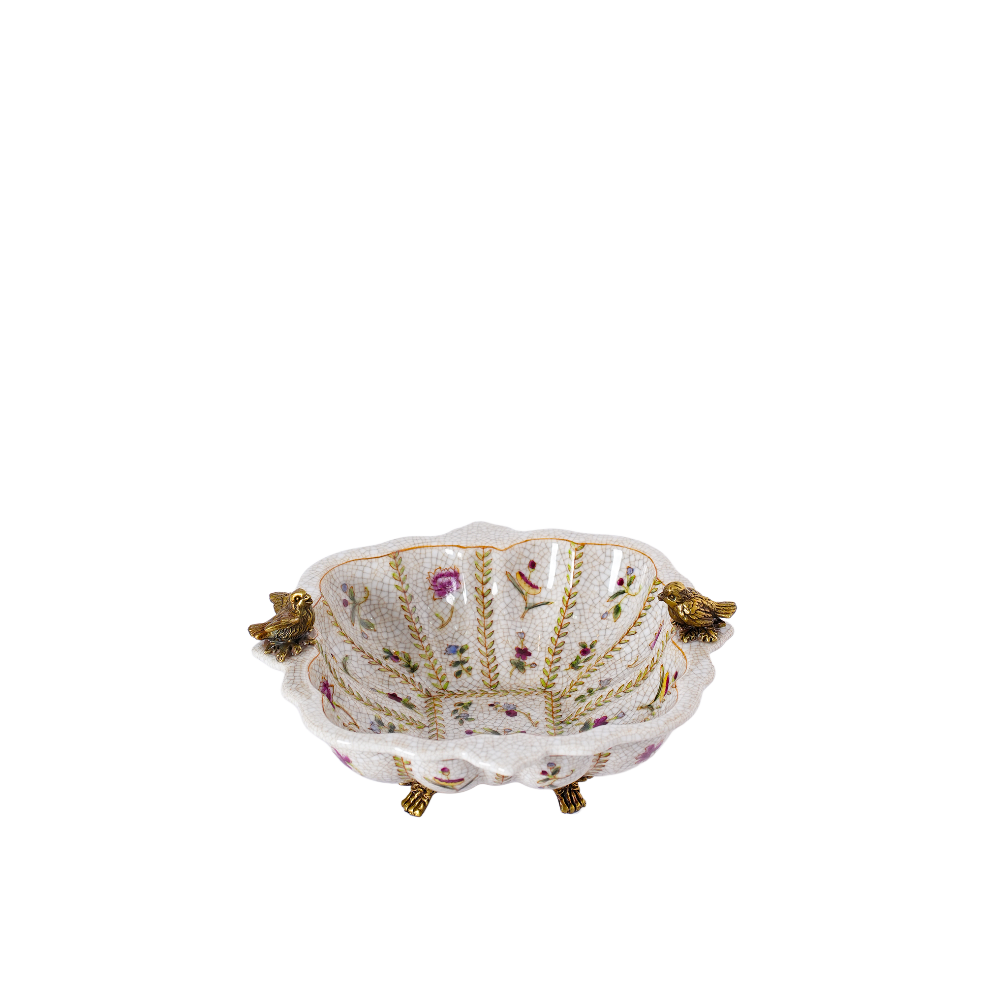 Elegant Eden Rosa Square Centerpiece Bowl