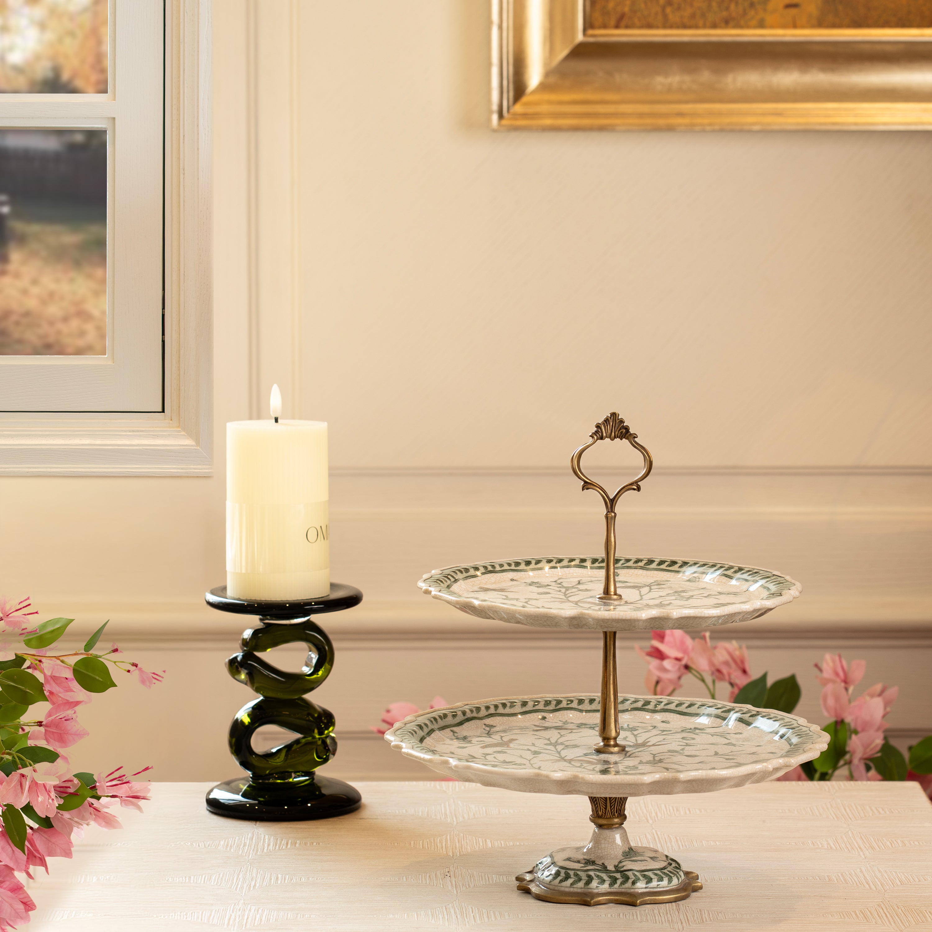 Elegant Eden 2 Tier Cake Stand