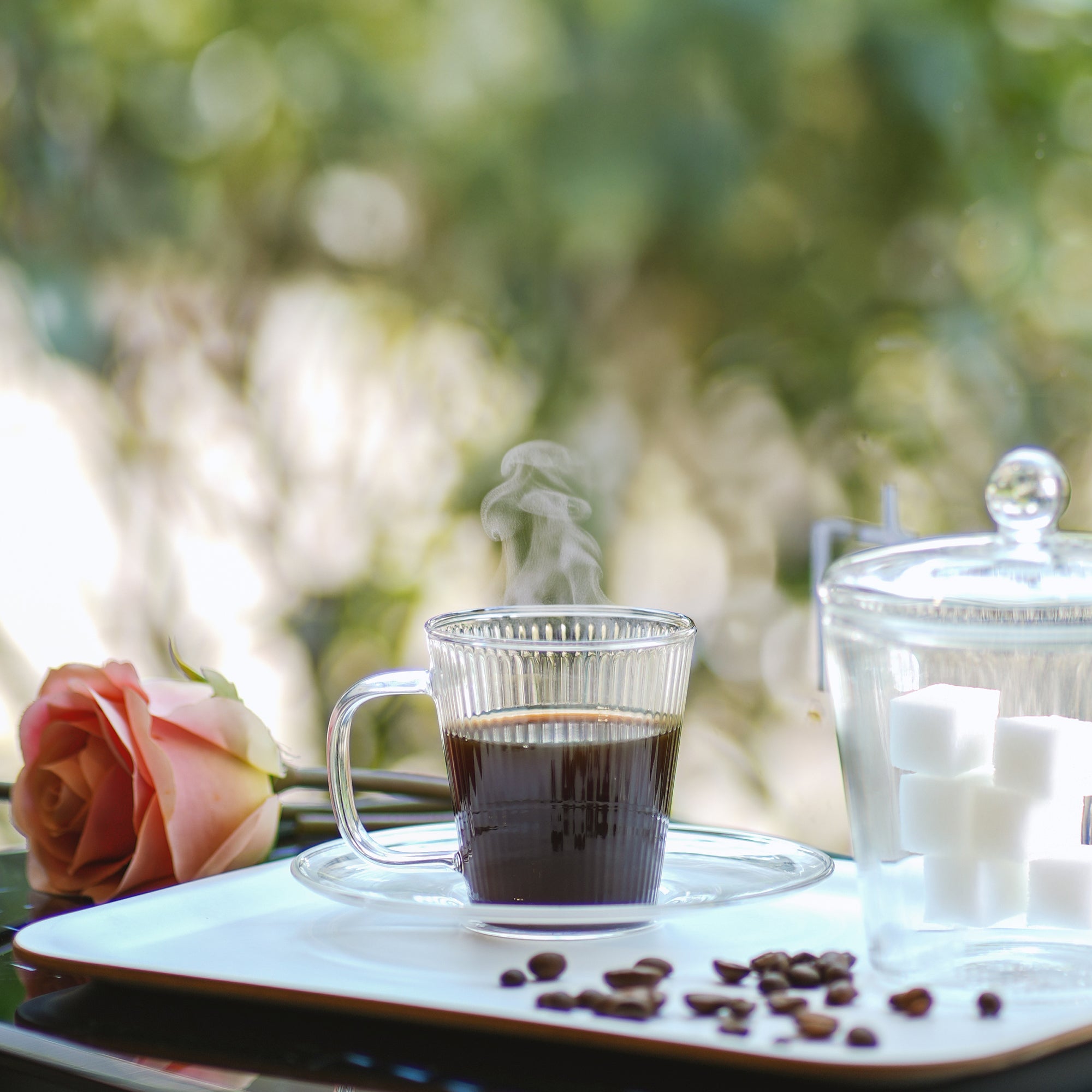 Amour'S Cafe Espresso Cup & Saucer
