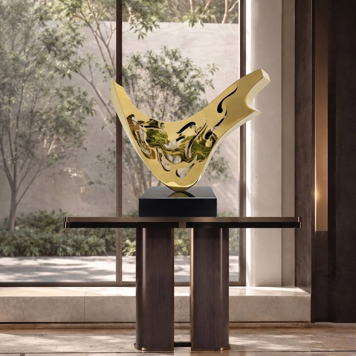 Flower in Fog Sculpture