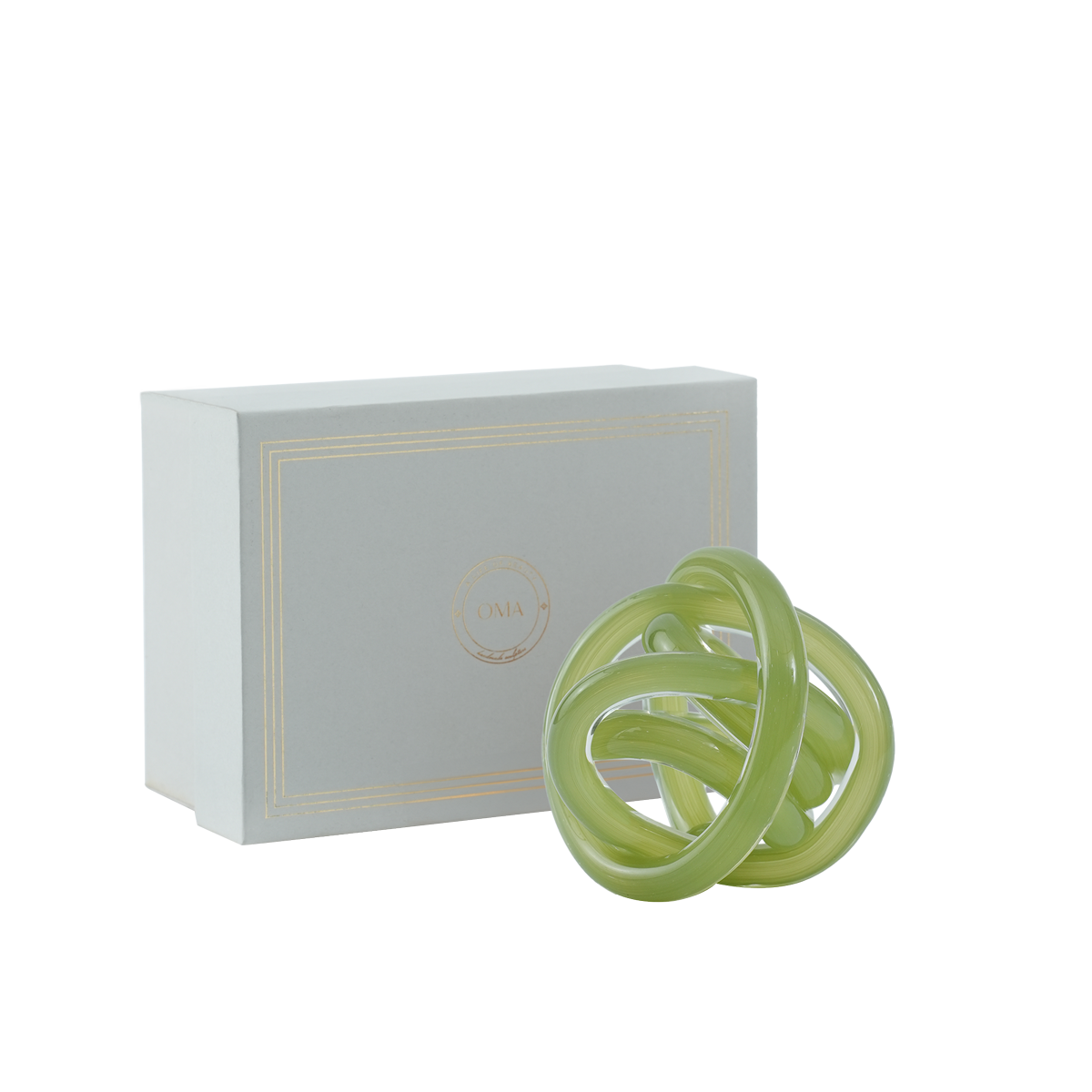 Zircon Infinity Knot Green