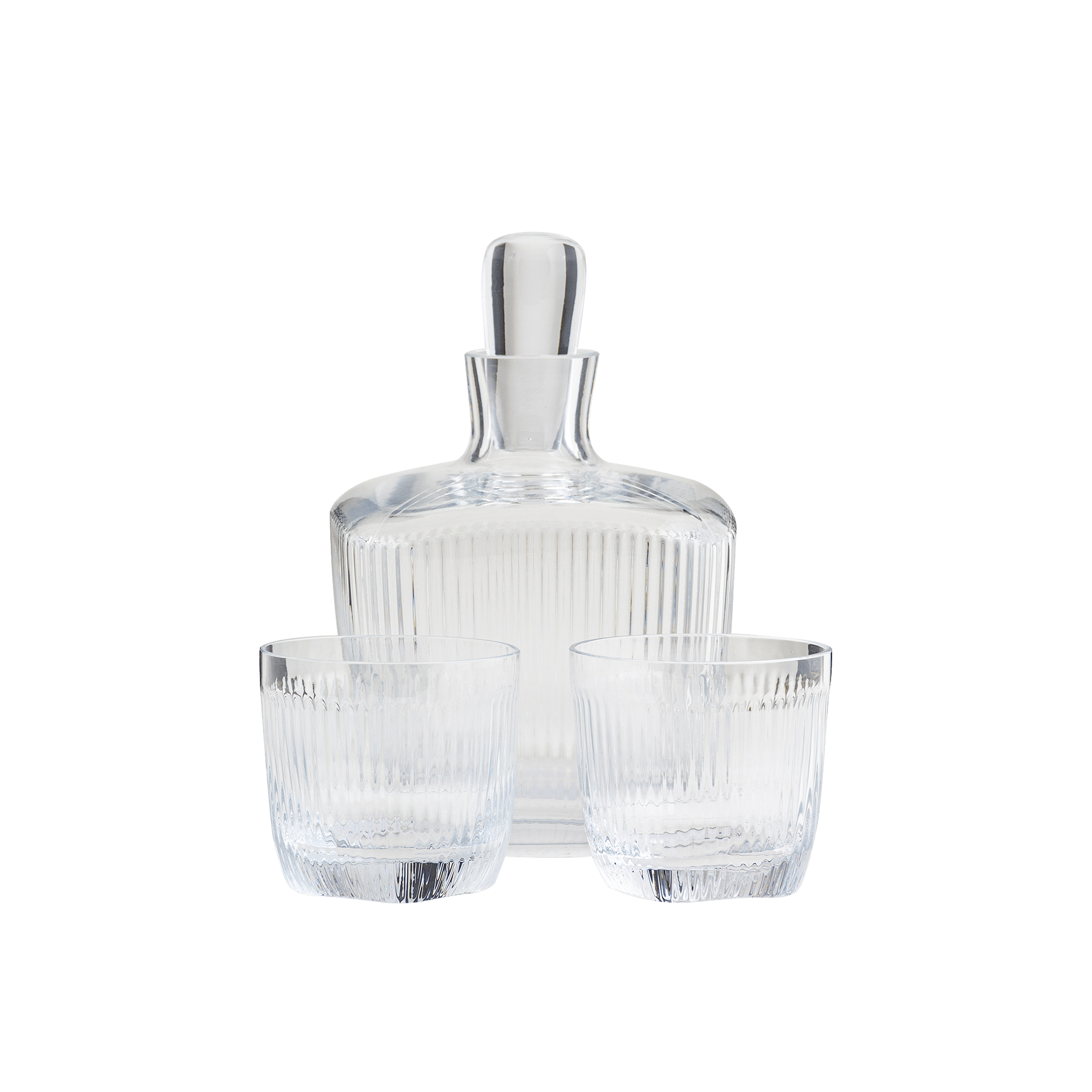 Perfect Serve Gentleman Set Whisky Glass & Decanter Set