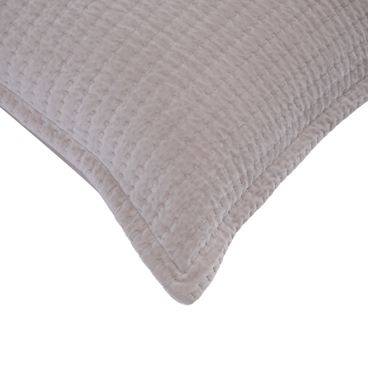 Antalia Cotton Velvet Sham Taupe