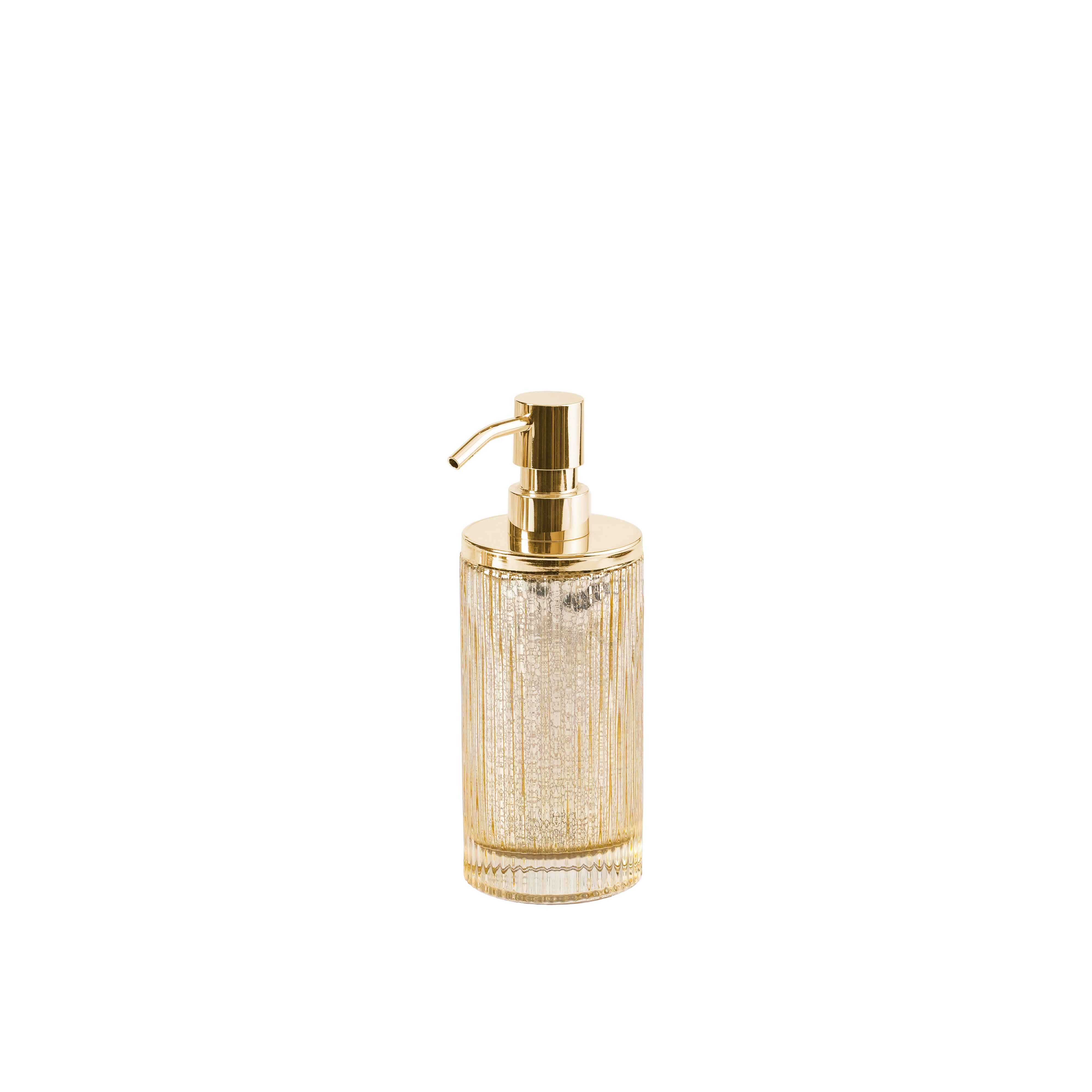 Ridged Gold Soap Dispenser