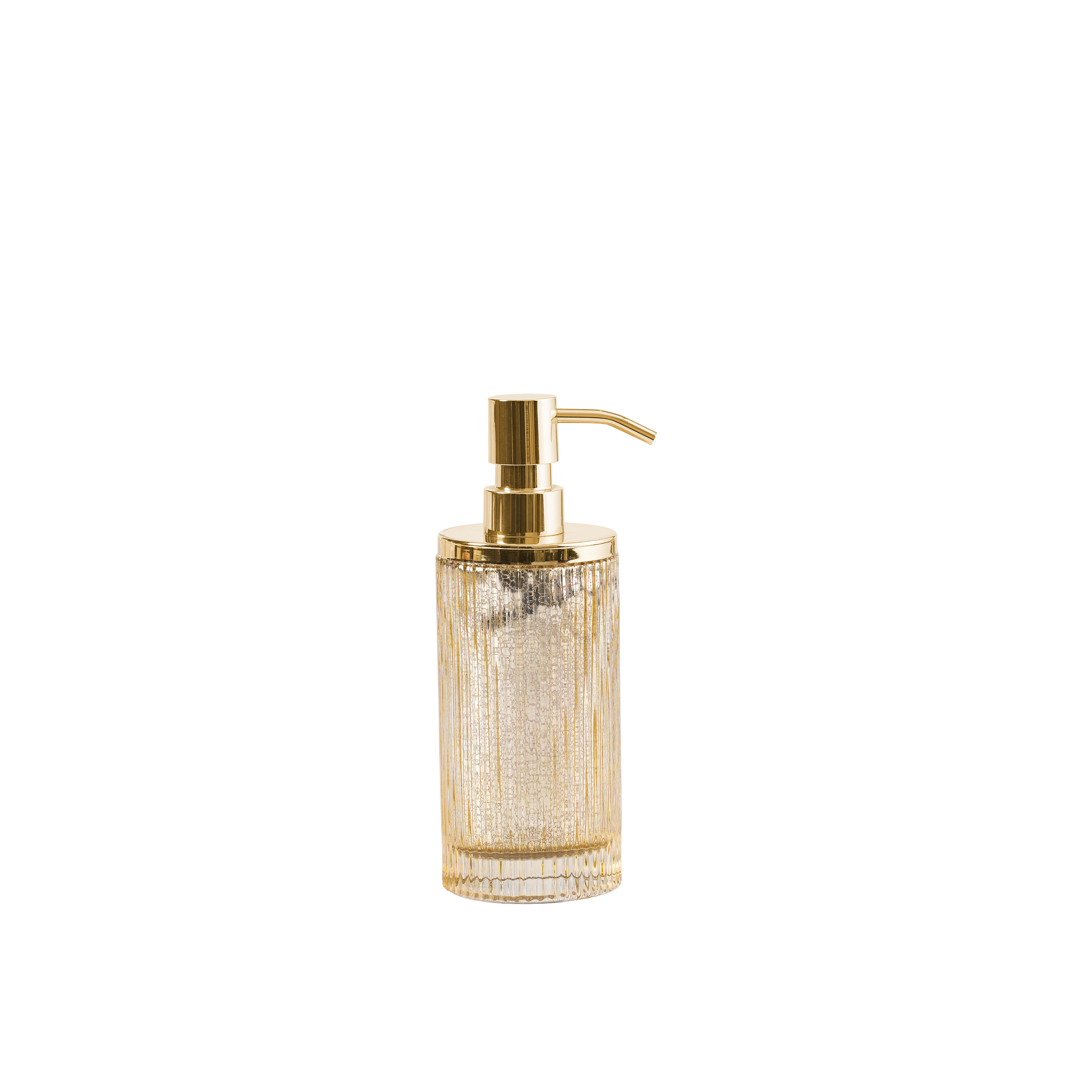 Ridged Gold Soap Dispenser
