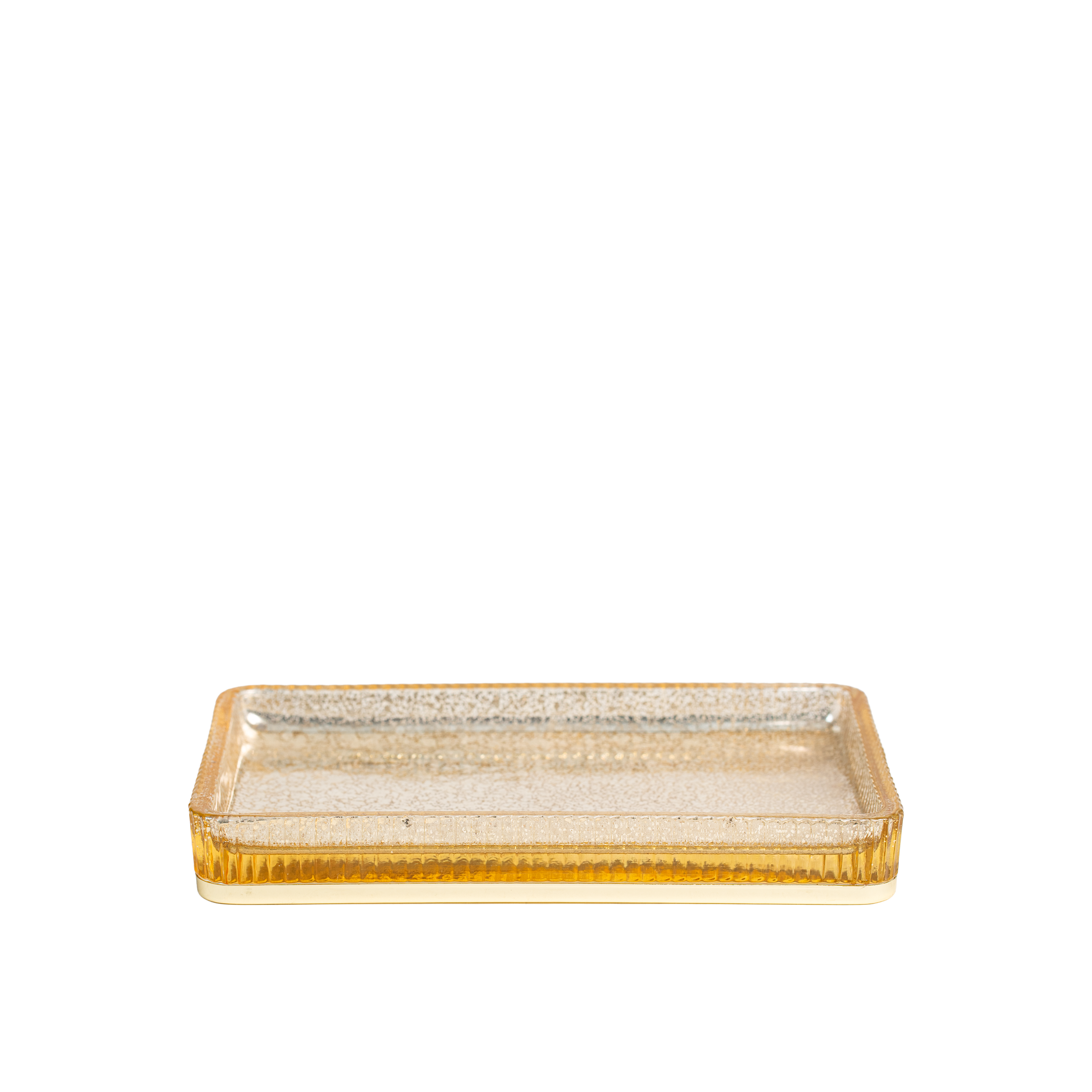 Ridged Gold Vanity Tray