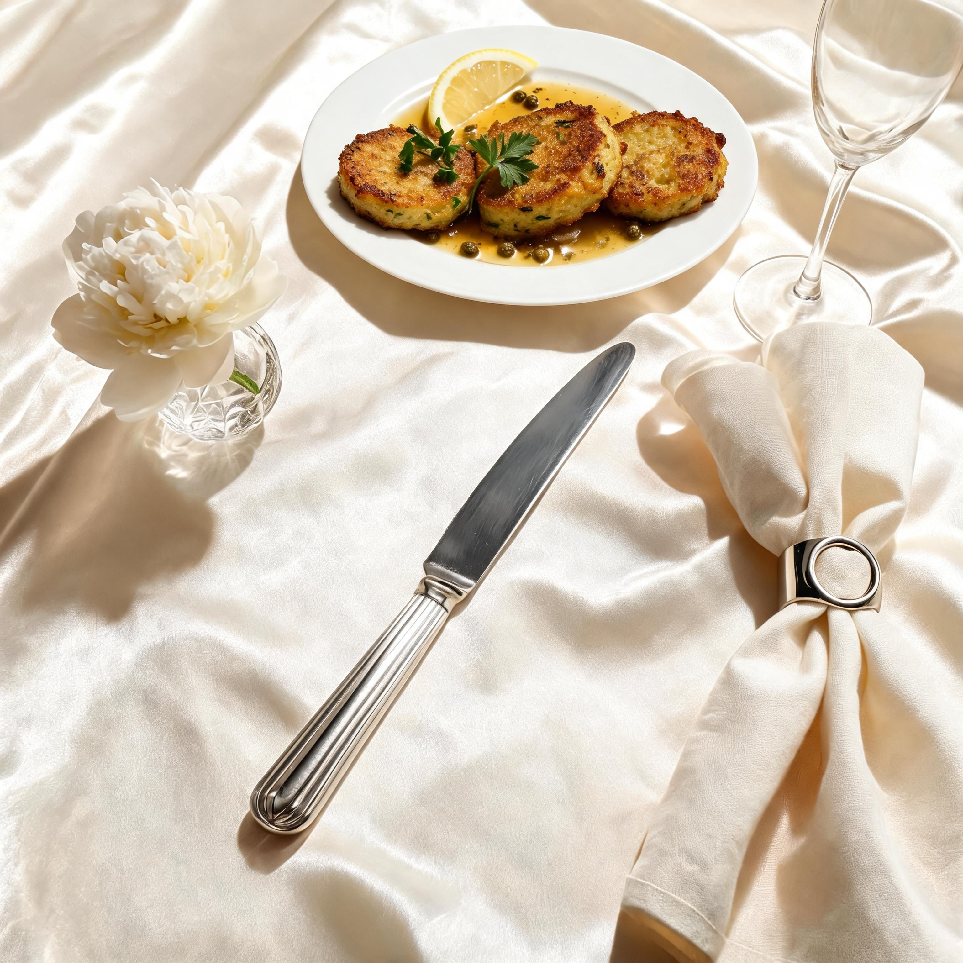 Metropolitan Dinner Knife Silverplated