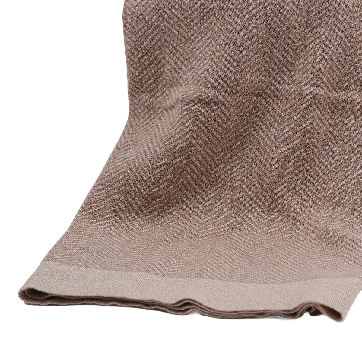 Herringbone 100% Cotton Knitted Throw