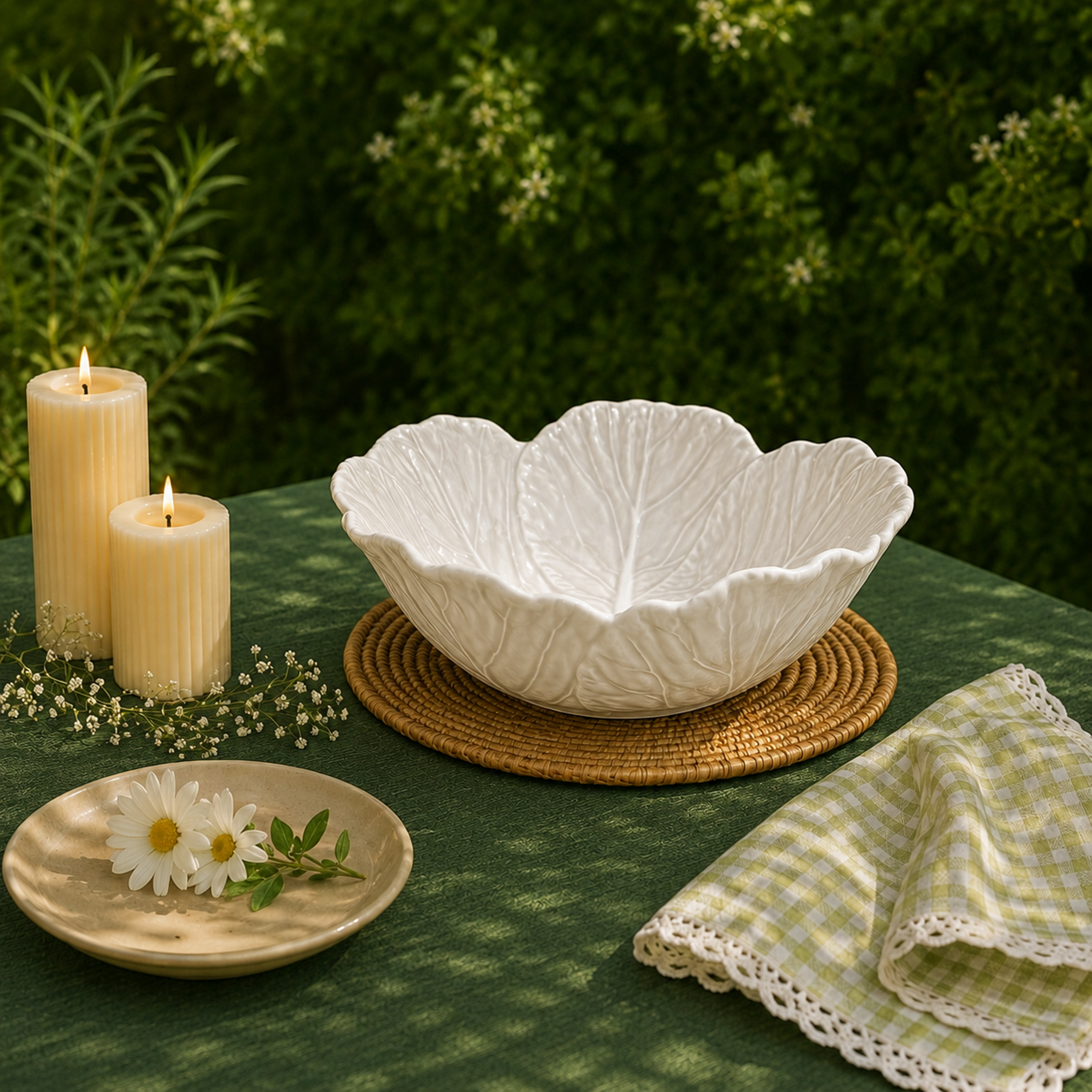 Cabbage Salad Bowl White