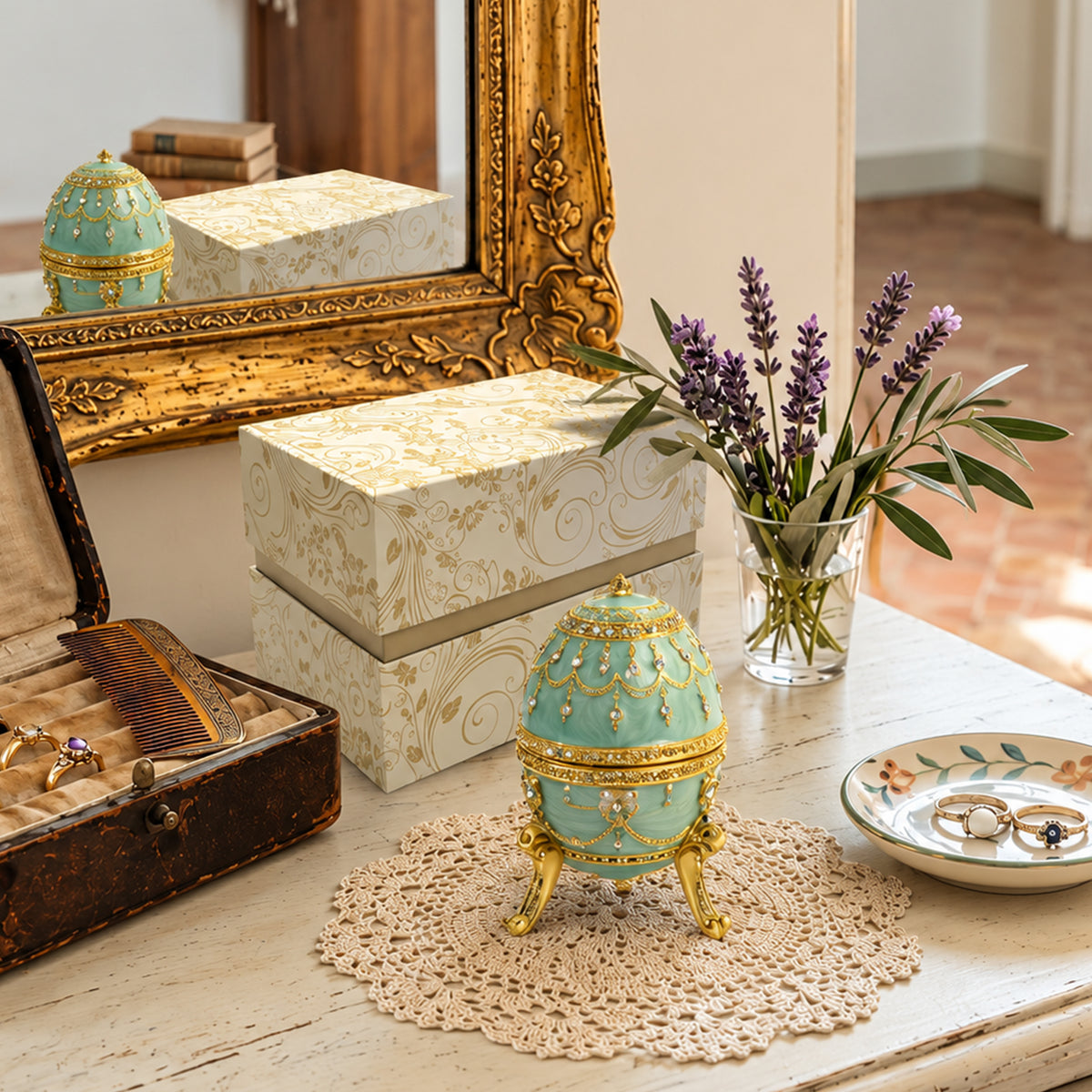 Evaa Trinket Box Green