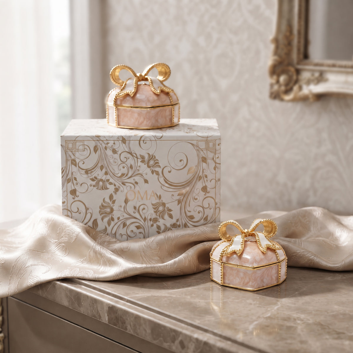 Evaa Trinket Box Blush