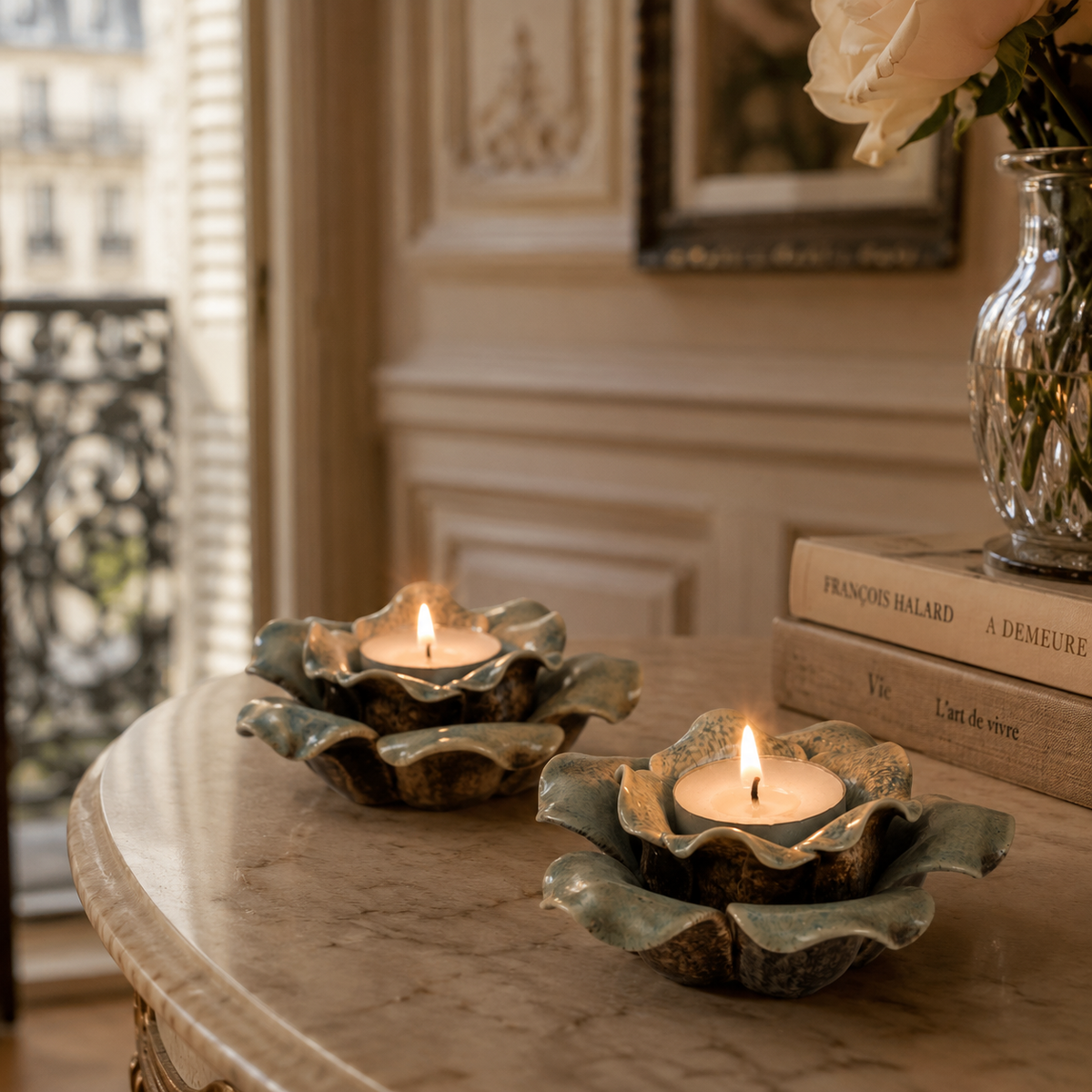 Fleur Bloom T-Light Candle Holder