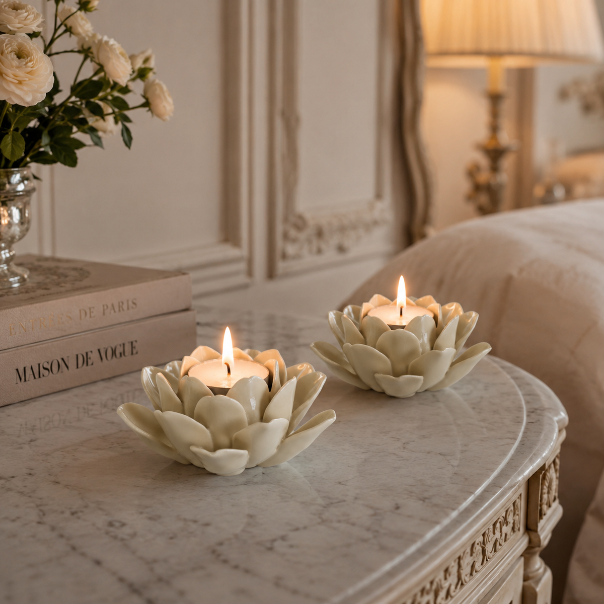 Fleur T-Light Candle Holder