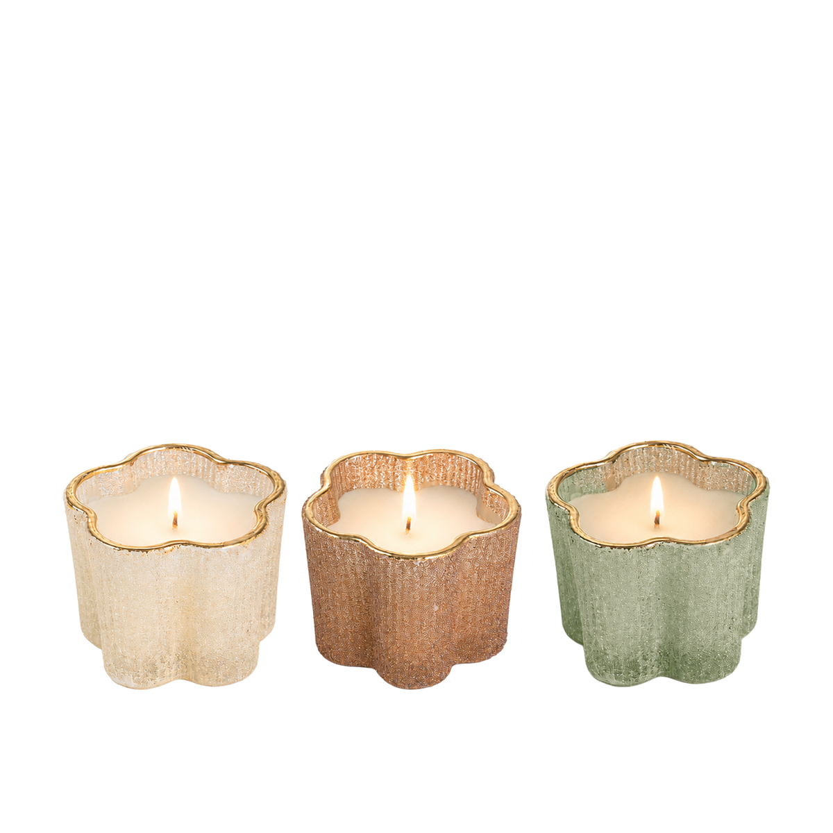 Crown Enchanted Eden Candle S/3