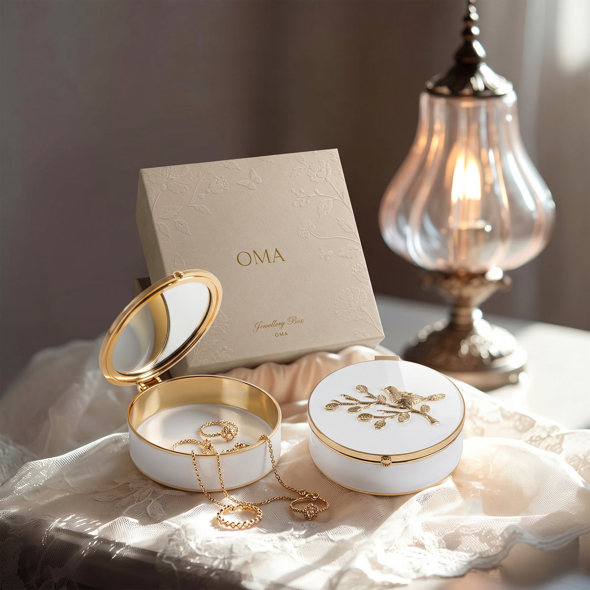 Portapillole Round Jewel Box