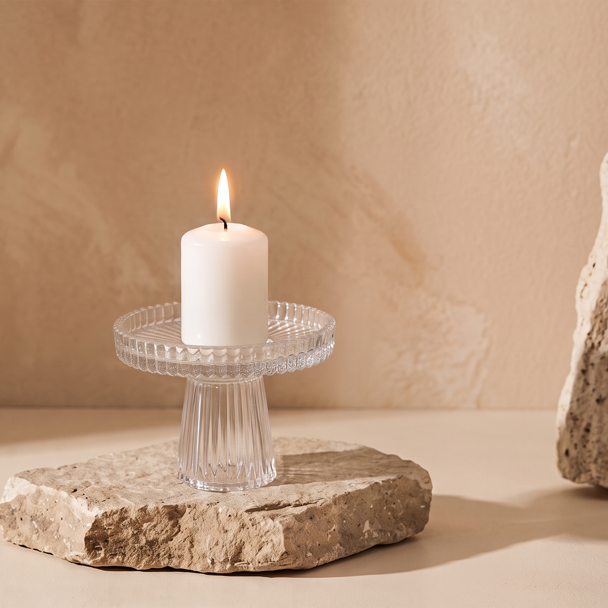 Tactile Pillar Candle Holder