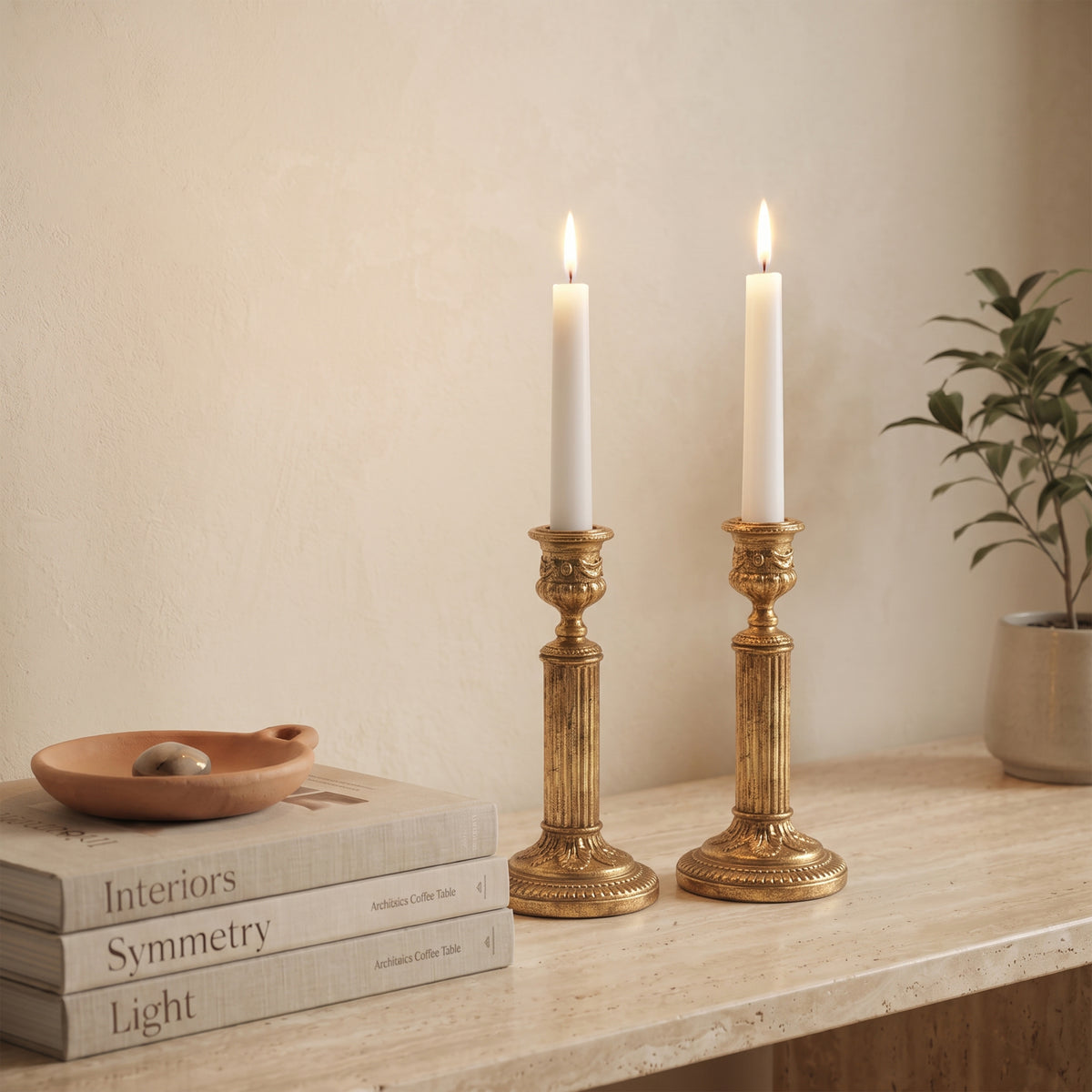 Provenance Taper Candle Holder S/2