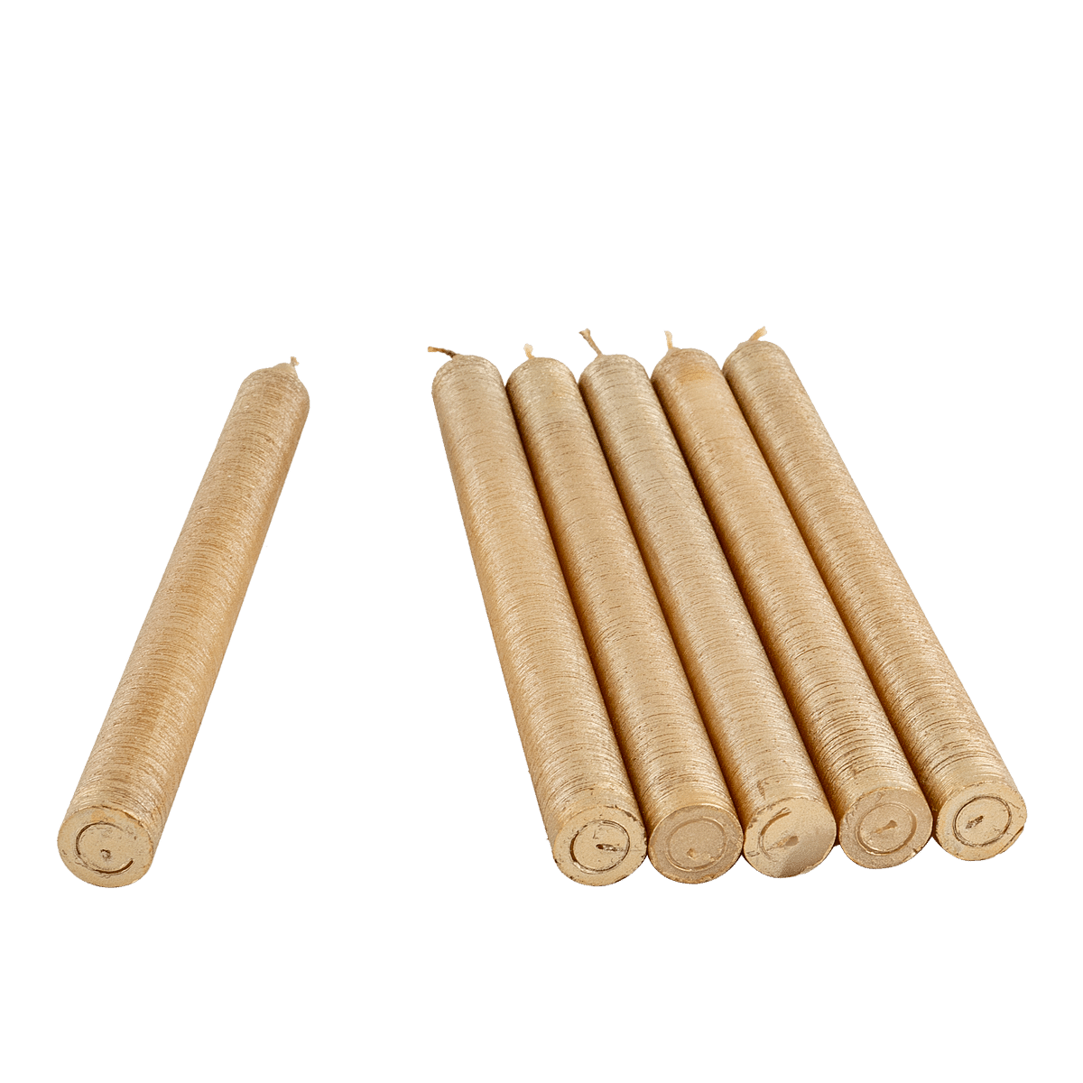 Deliciae Taper Candle Metallic S/6