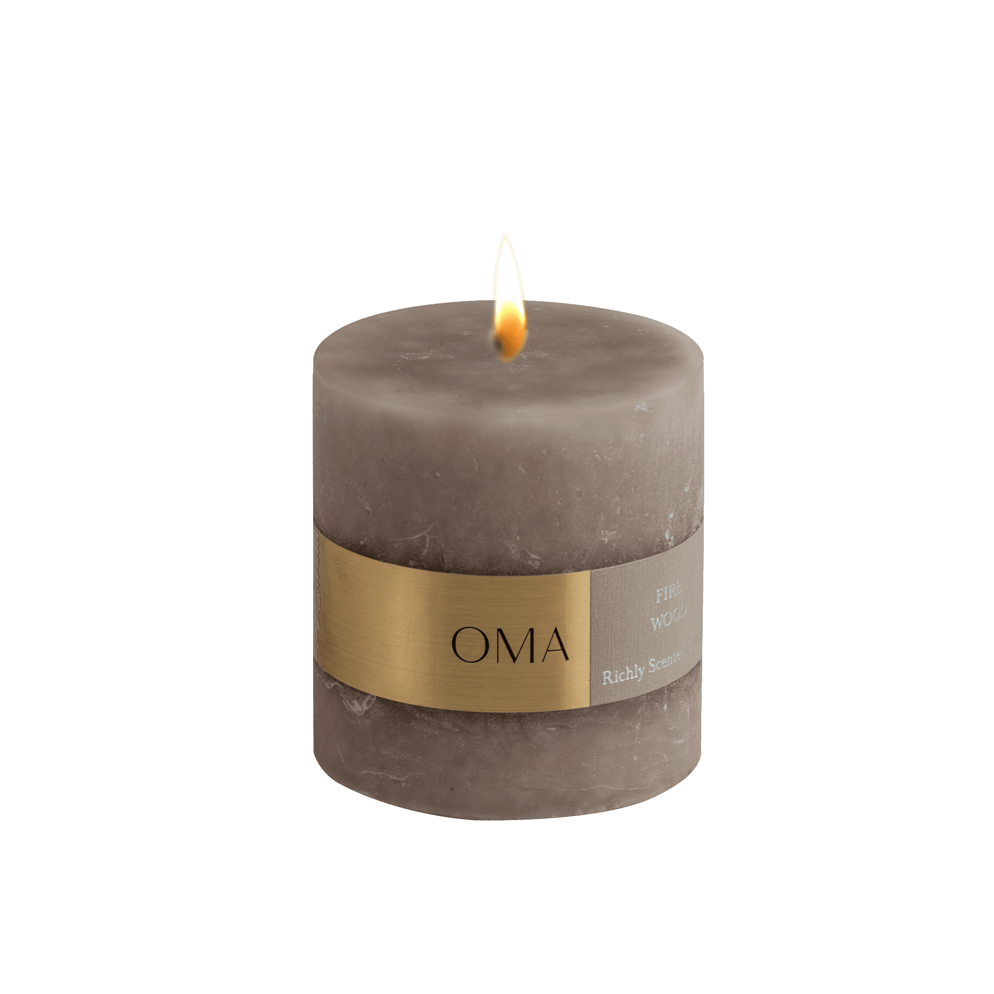 Firewood Scented Pillar Candle