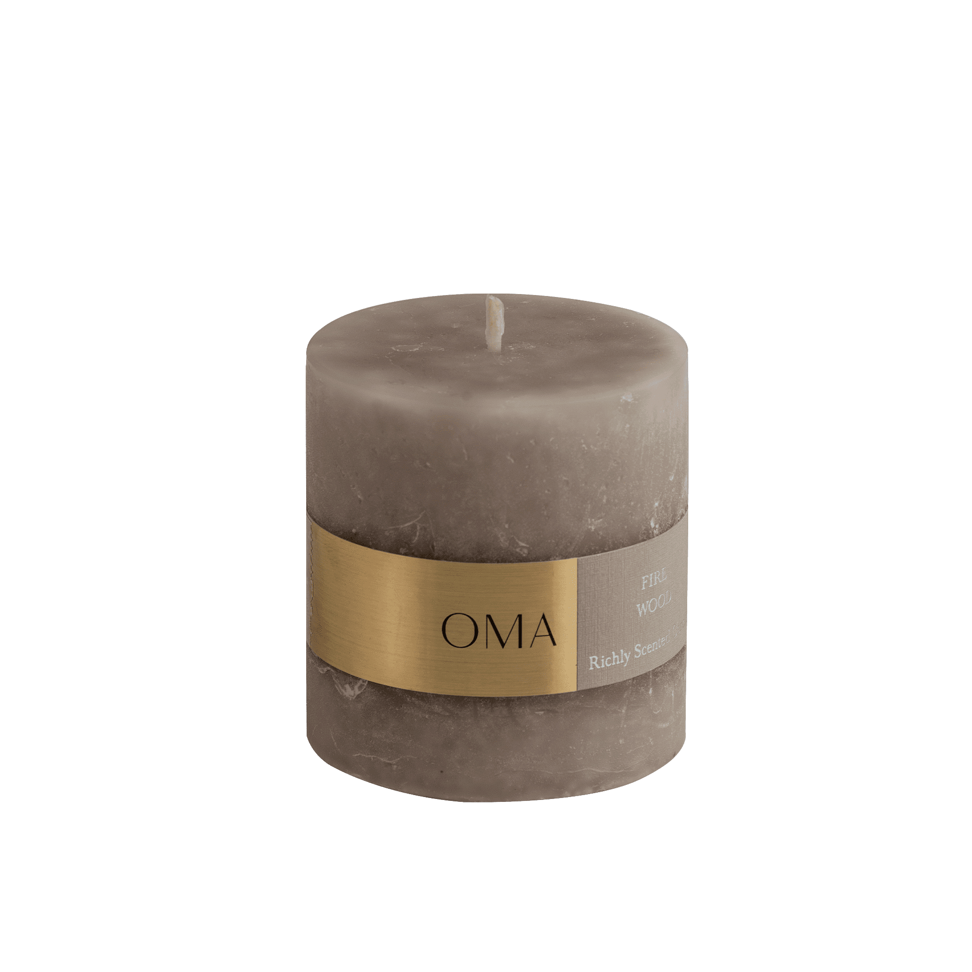 Firewood Scented Pillar Candle