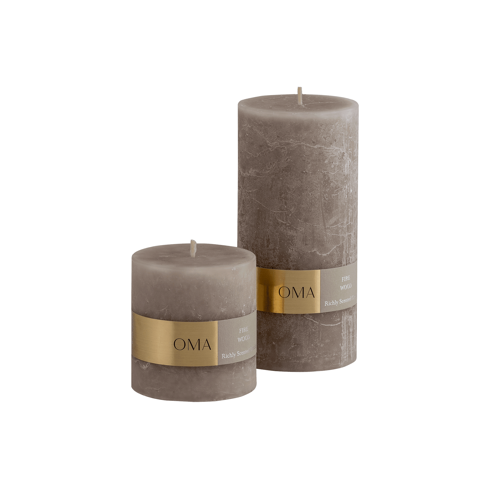 Firewood Scented Pillar Candle