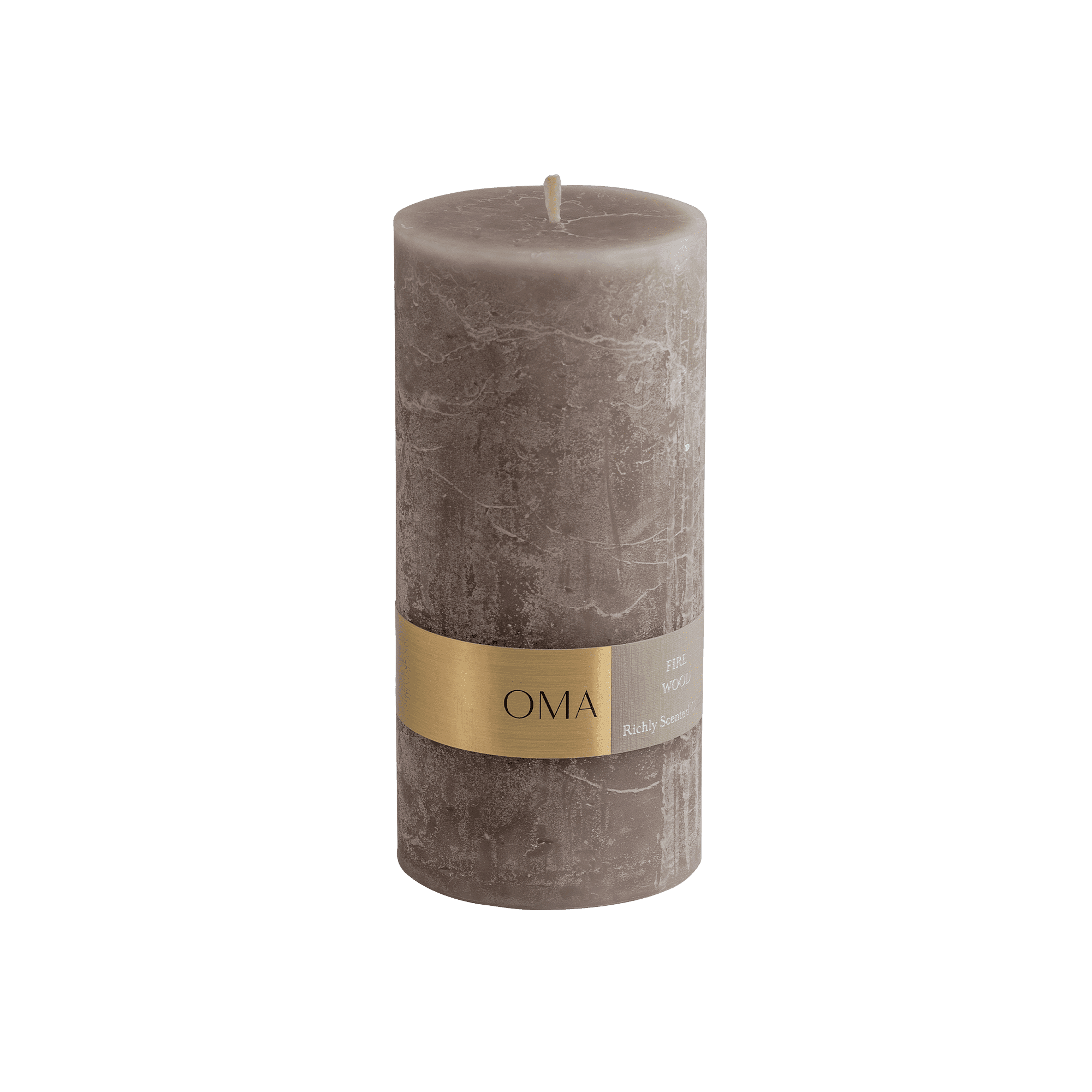 Firewood Scented Pillar Candle
