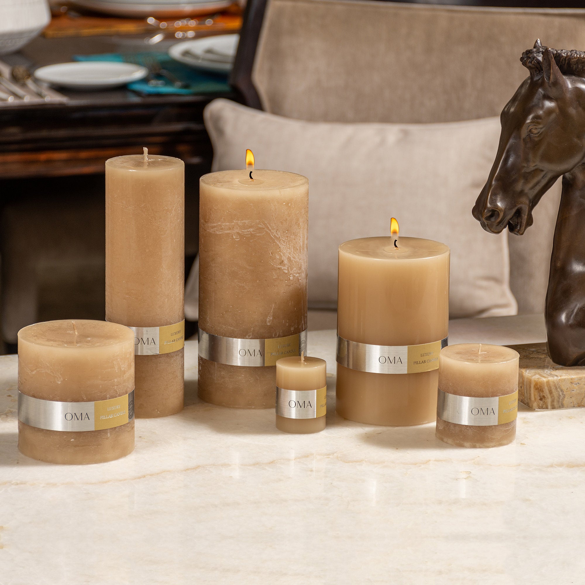Baltic Amber Scented Pillar Candle