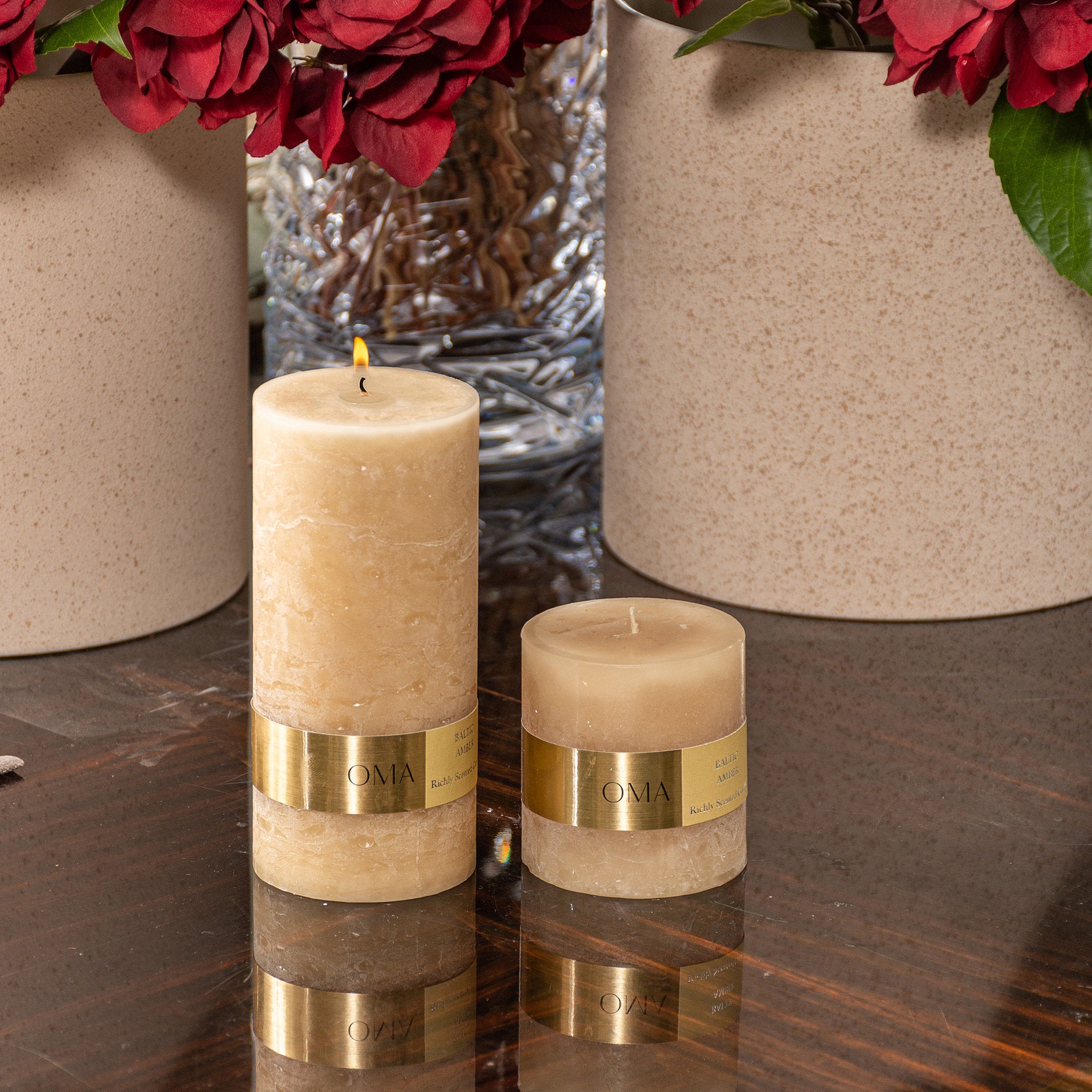 Baltic Amber Scented Pillar Candle