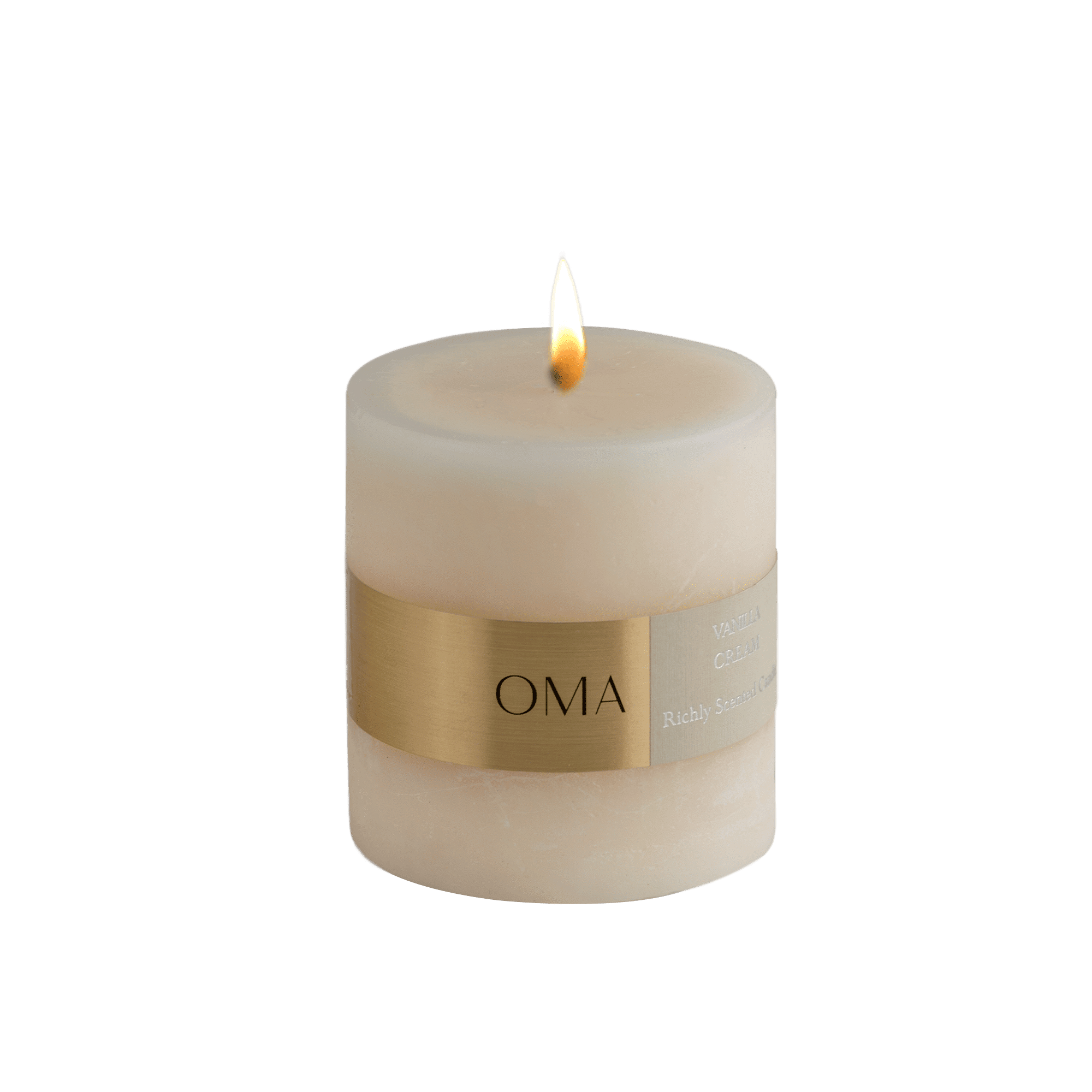 Vanilla Cream Scented Pillar Candle