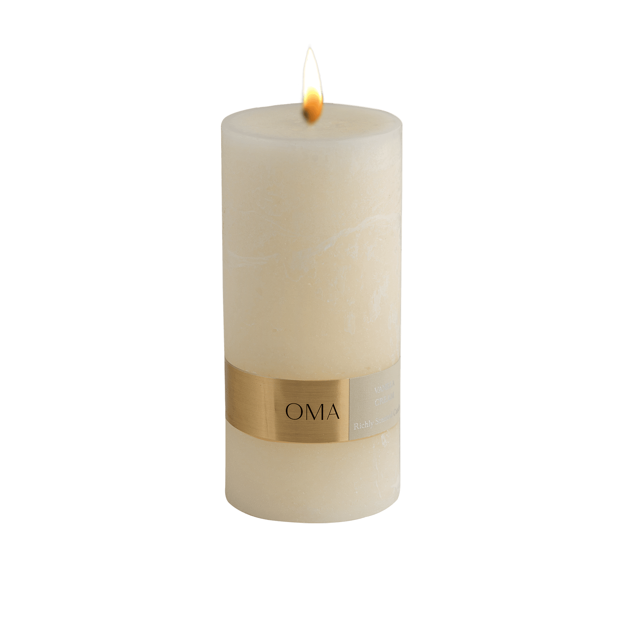Vanilla Cream Scented Pillar Candle