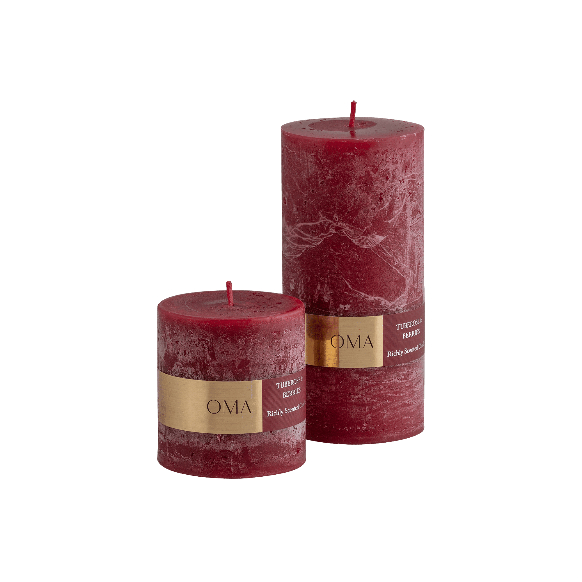 Tuberose & Berries Scented Pillar Candle