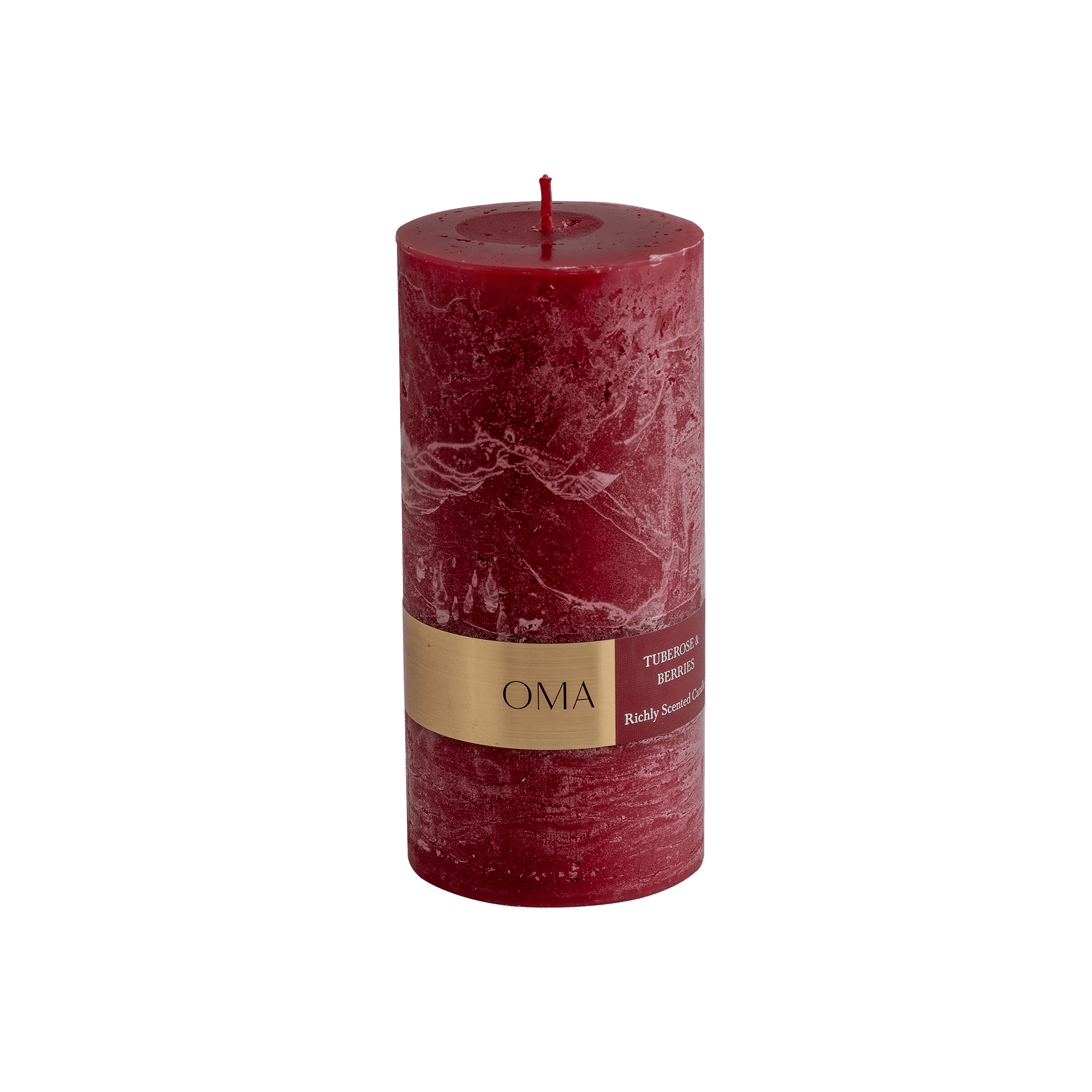 Tuberose & Berries Scented Pillar Candle