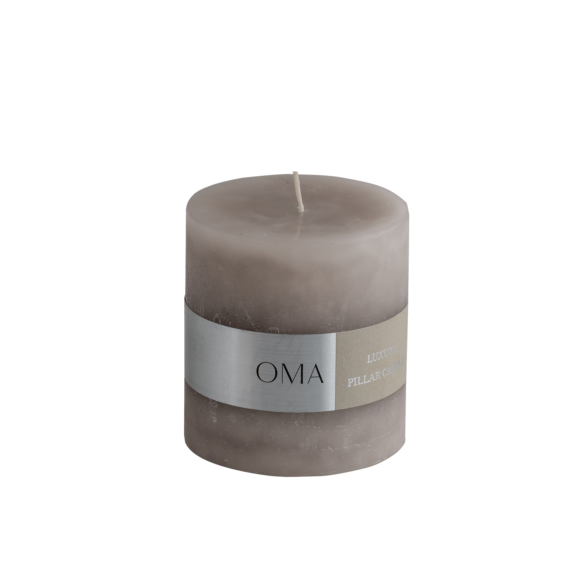 Deliciae Pillar Candle Grey