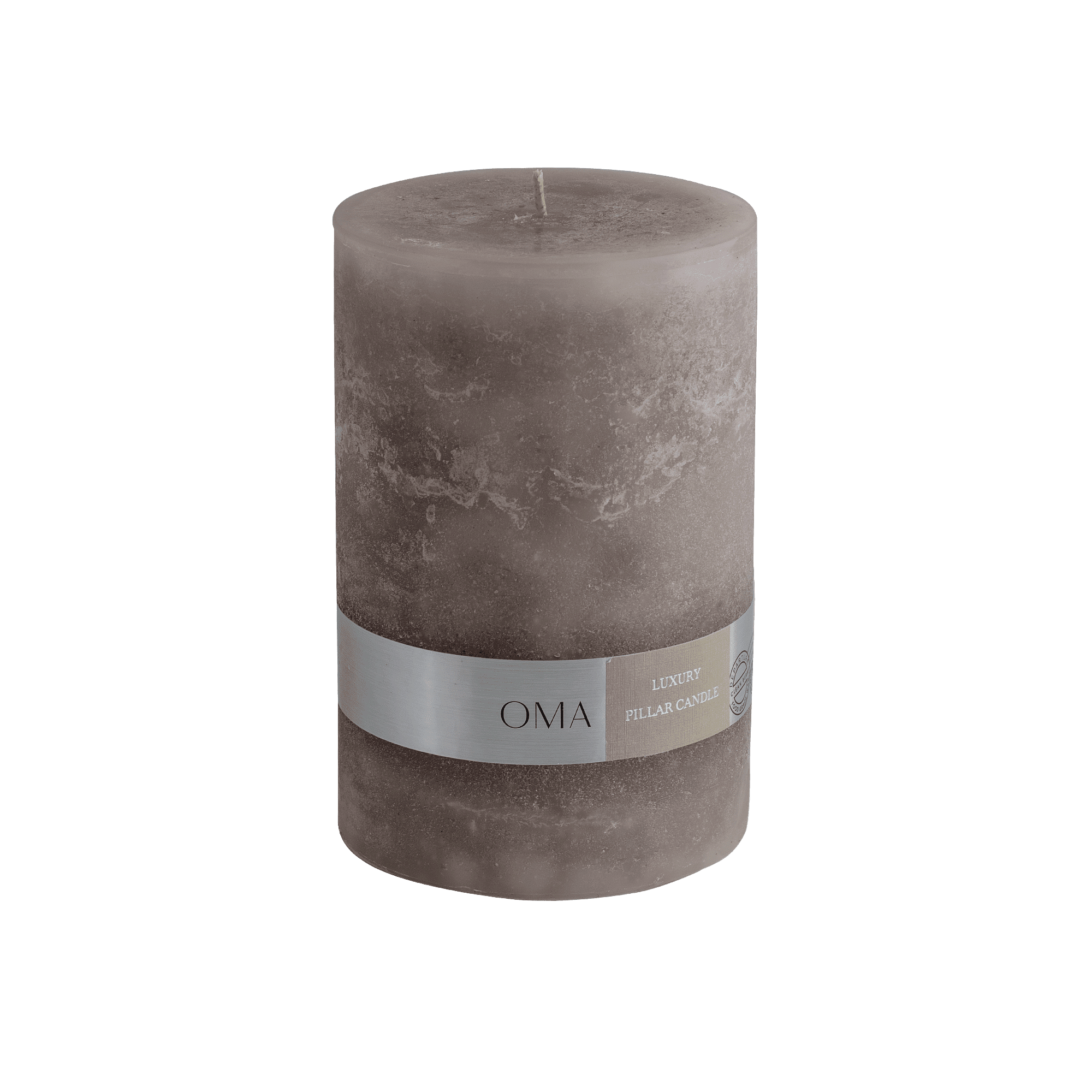 Deliciae Pillar Candle Grey