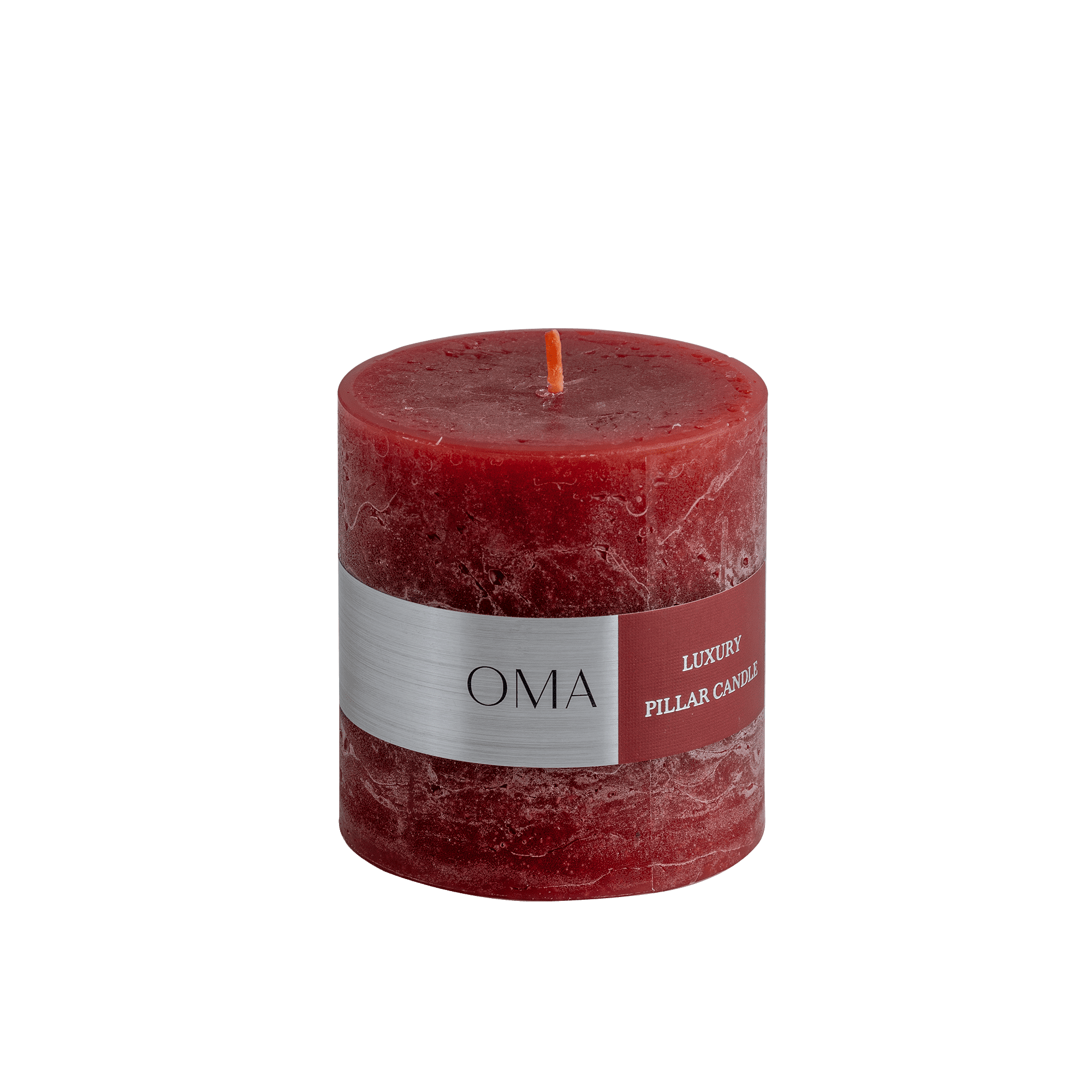 Deliciae Pillar Candle Red