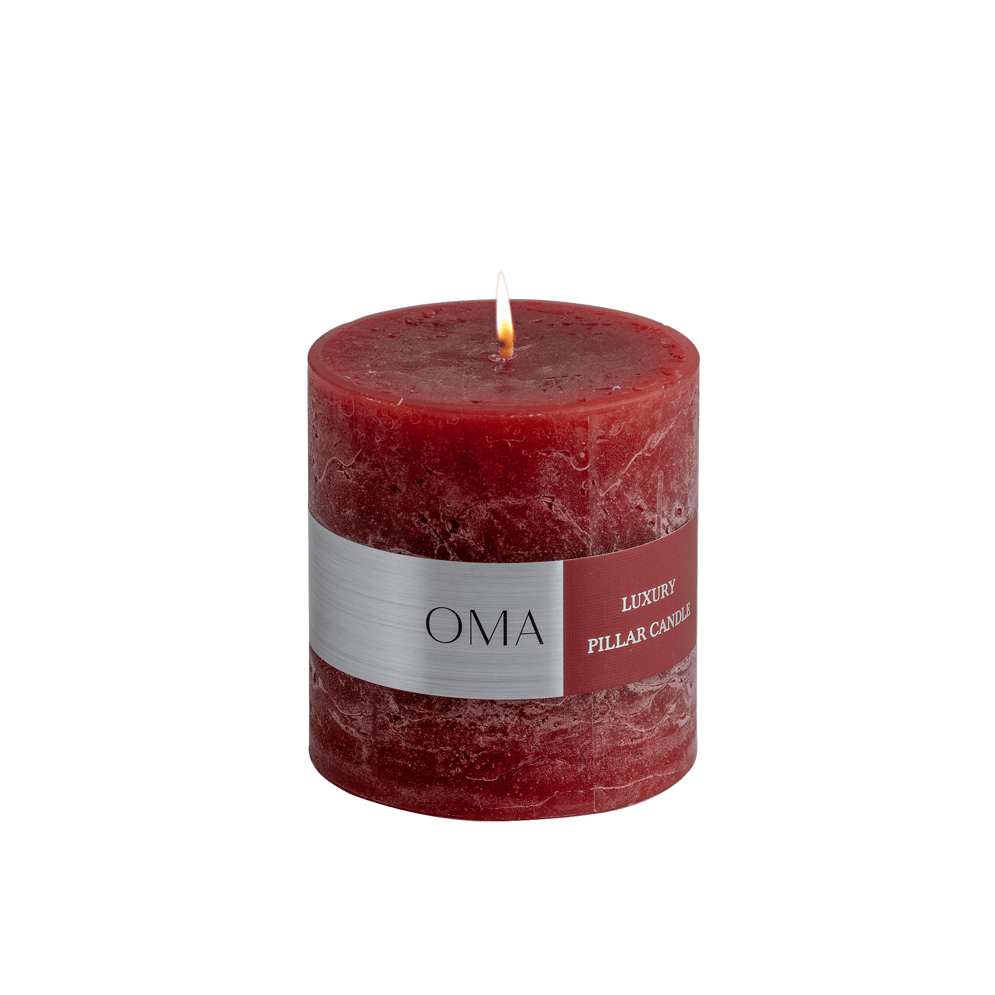 Deliciae Pillar Candle Red