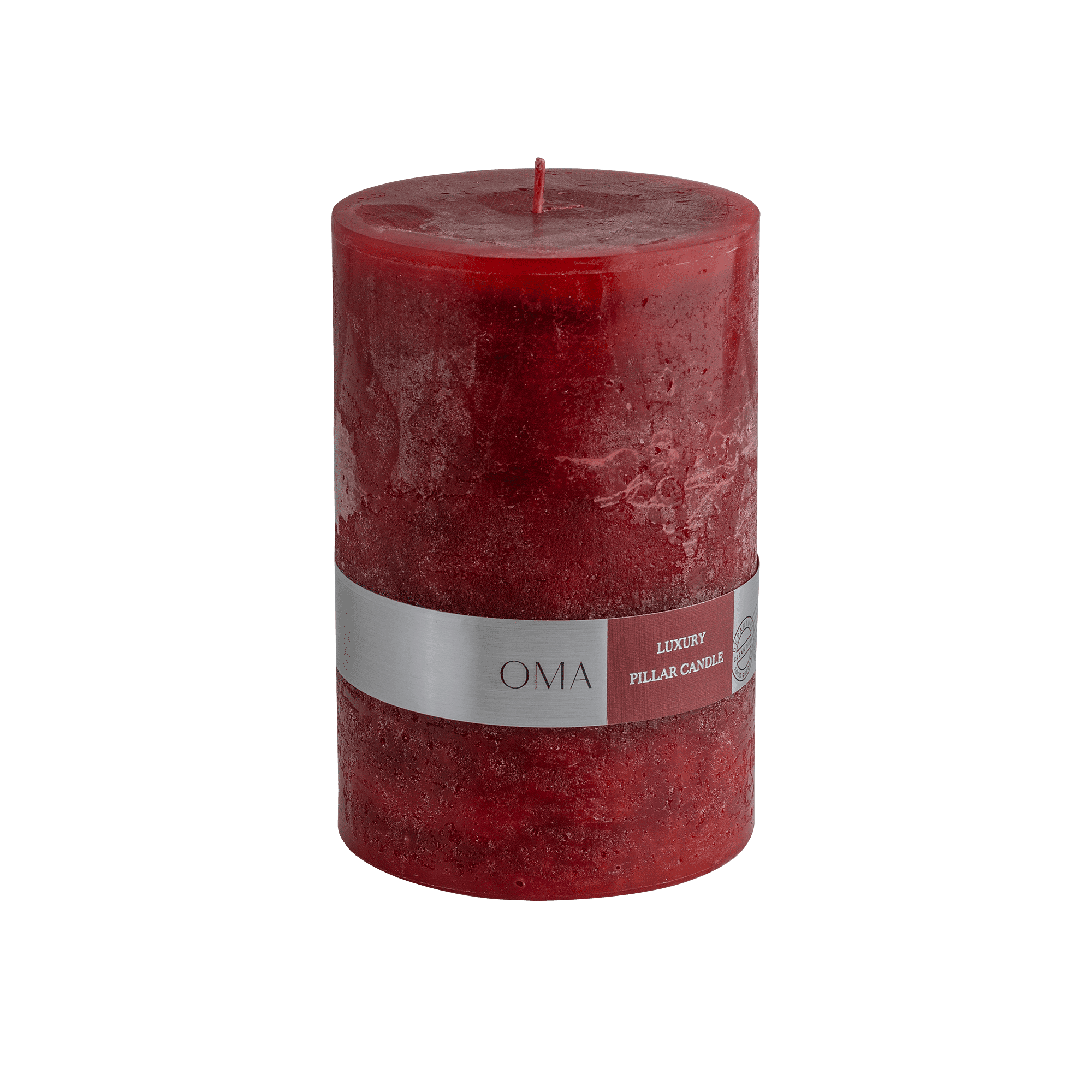 Deliciae Pillar Candle Red