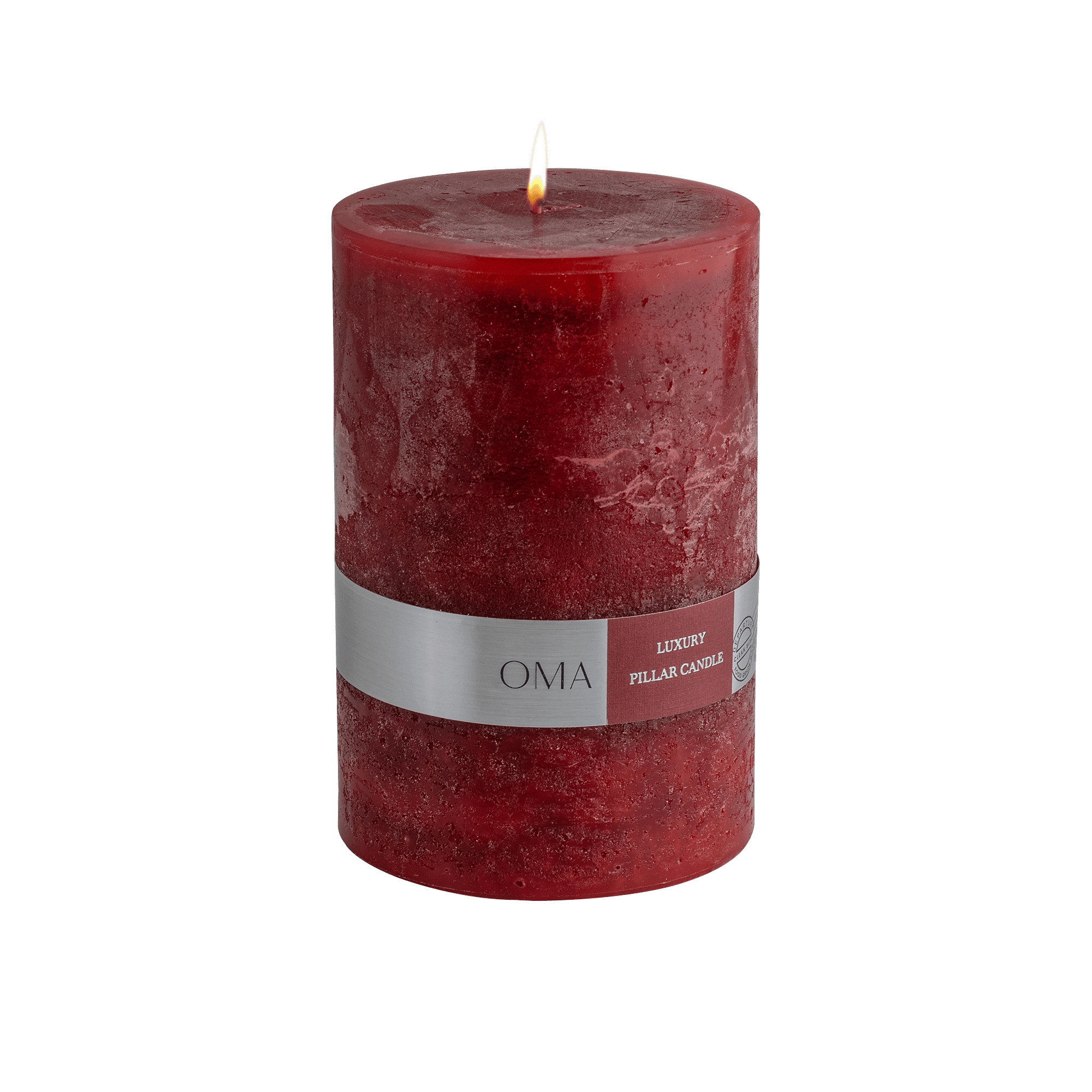 Deliciae Pillar Candle Red