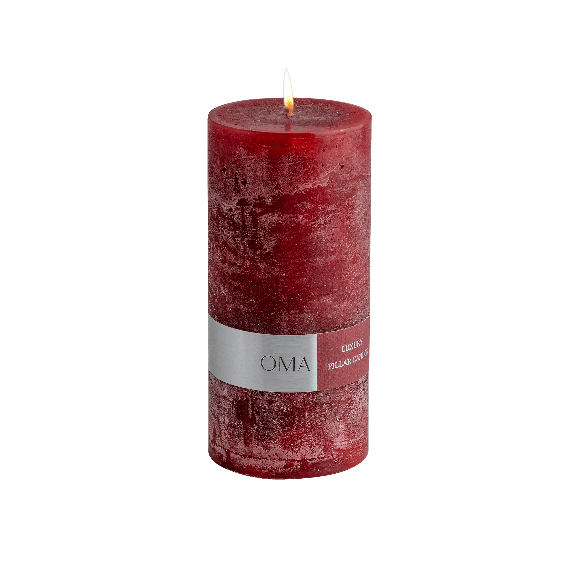 Deliciae Pillar Candle Red