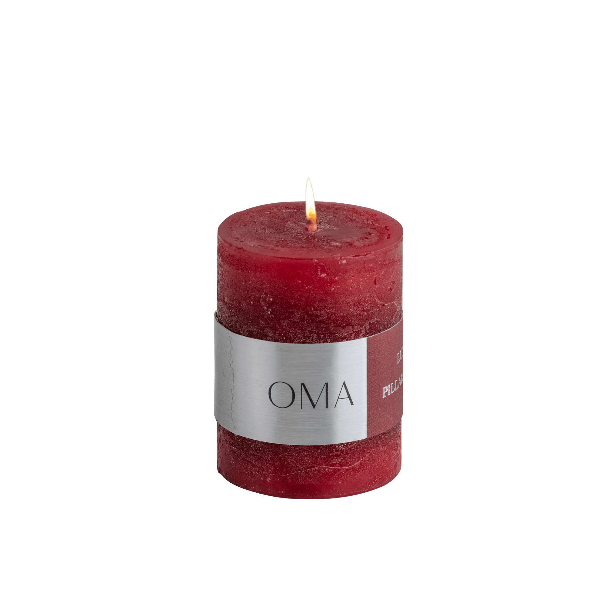 Deliciae Pillar Candle Red