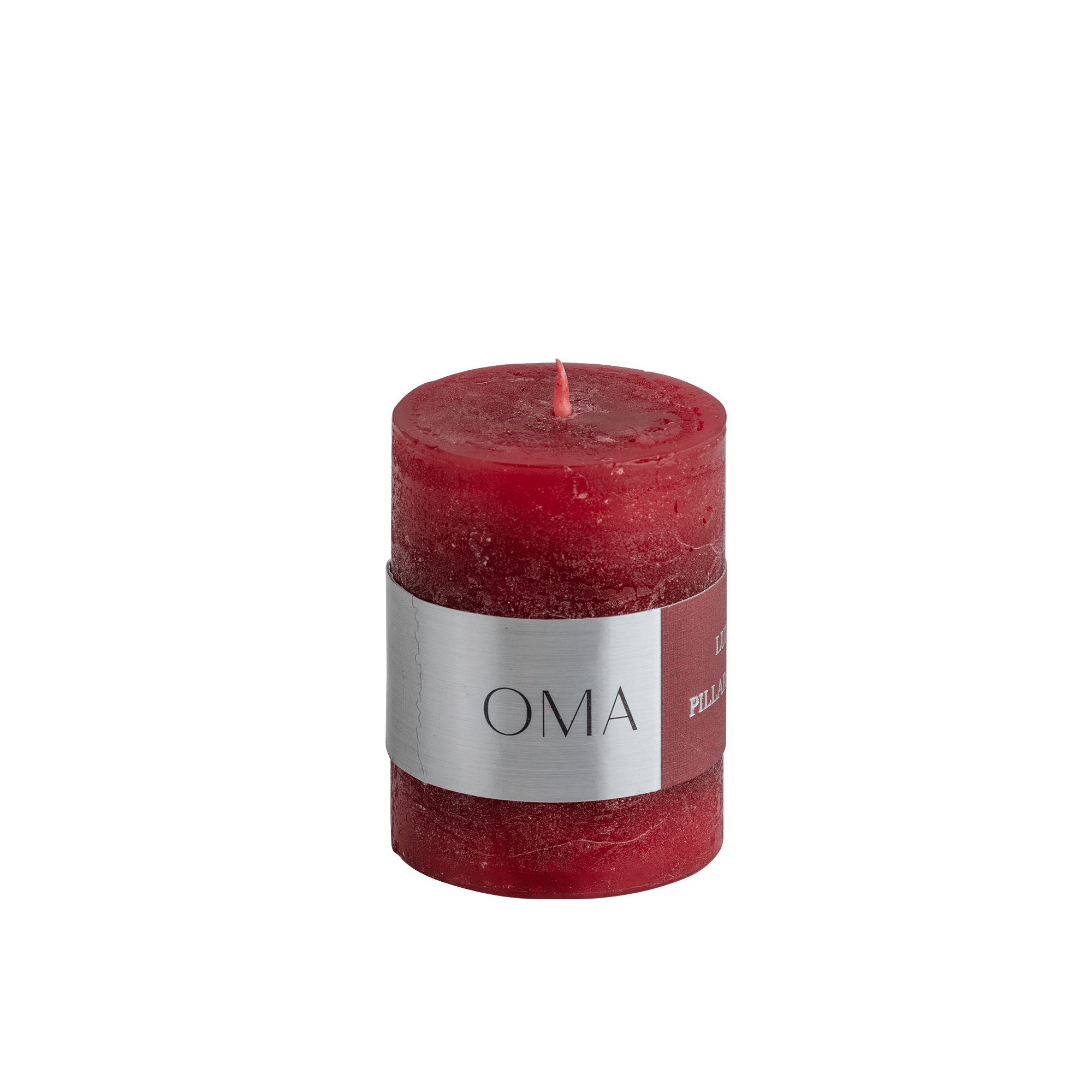 Deliciae Pillar Candle Red