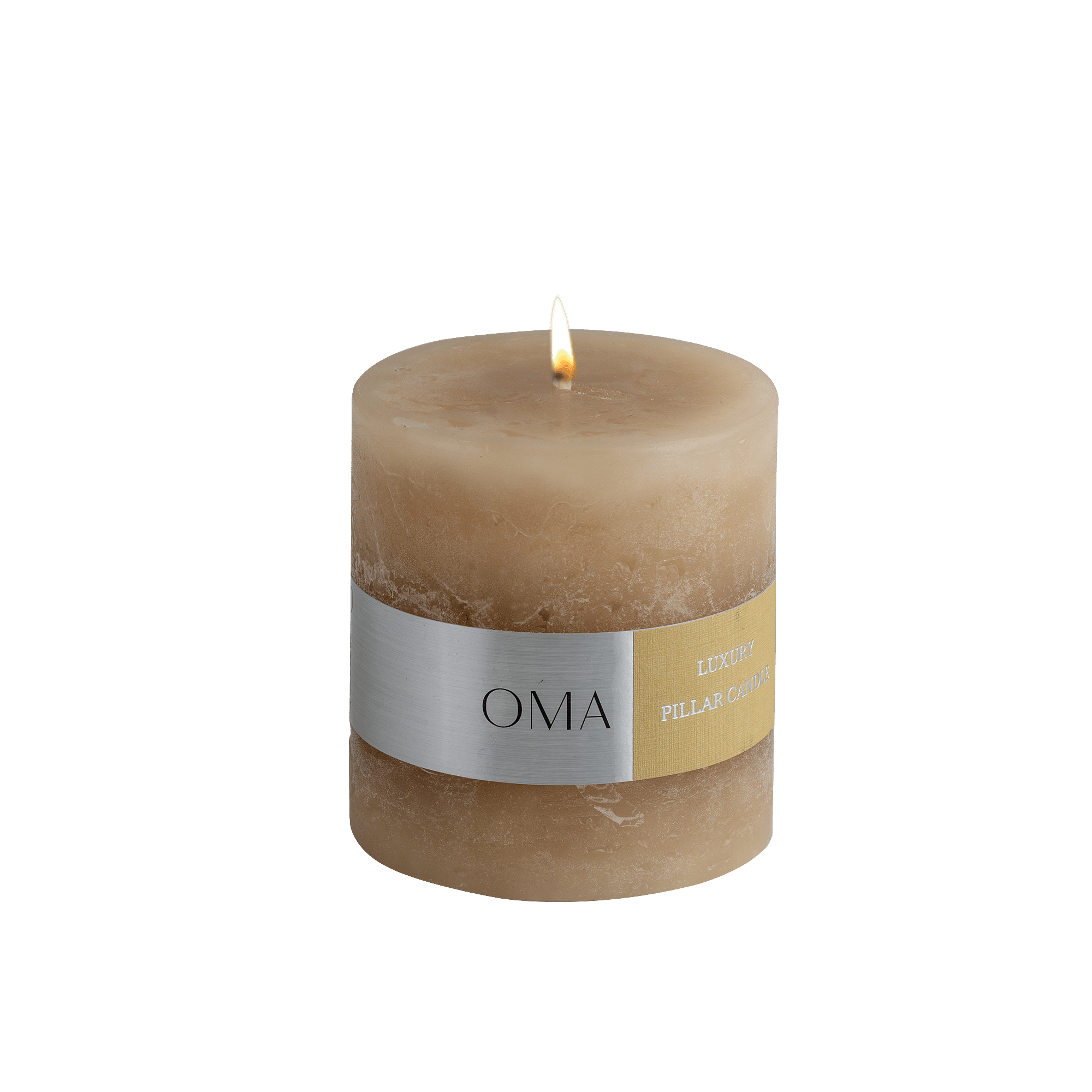 Deliciae Pillar Candle Beige