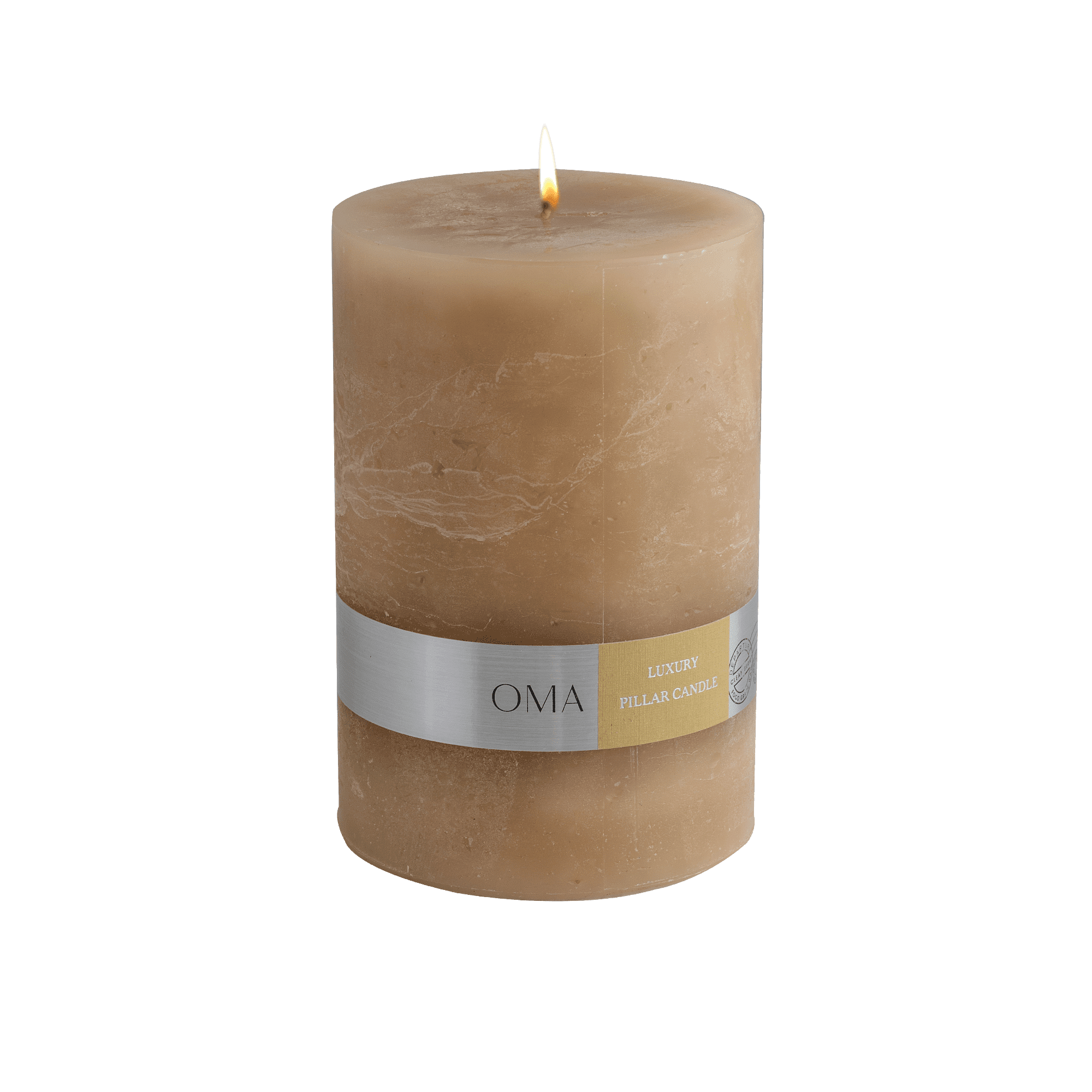 Deliciae Pillar Candle Beige