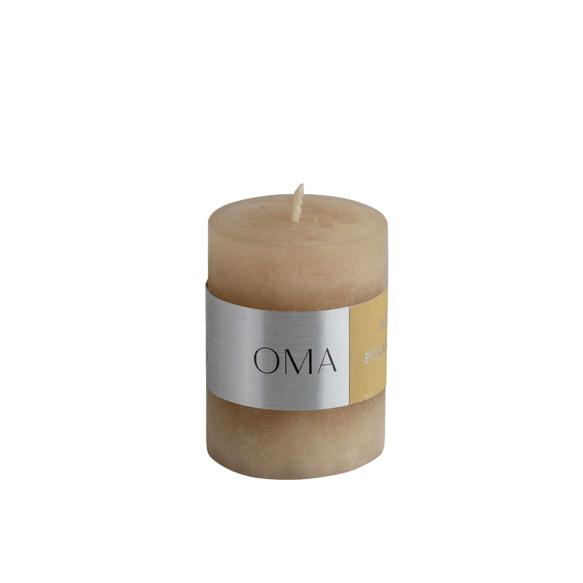 Deliciae Pillar Candle Beige - Main Image