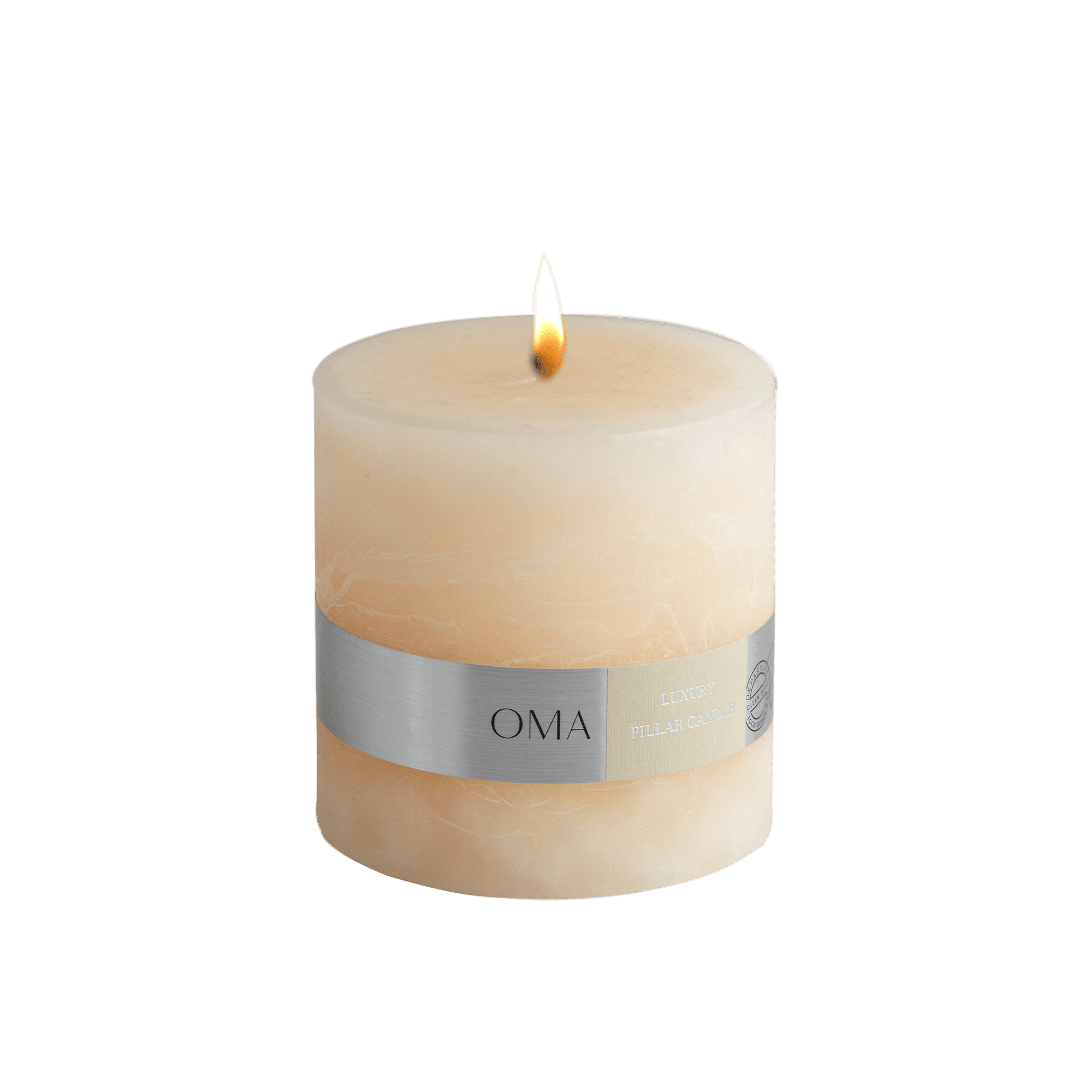 Deliciae Pillar Candle Ivory