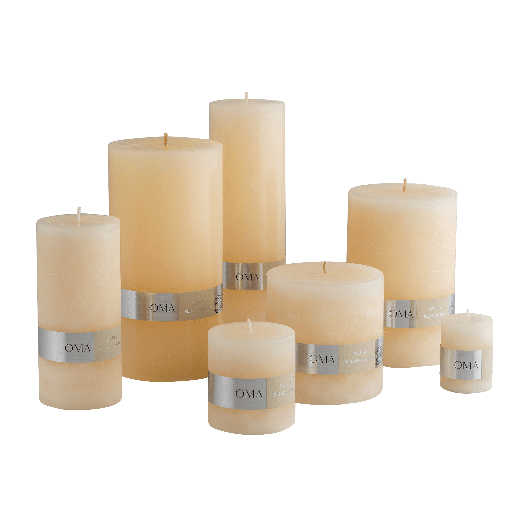 Deliciae Pillar Candle Ivory