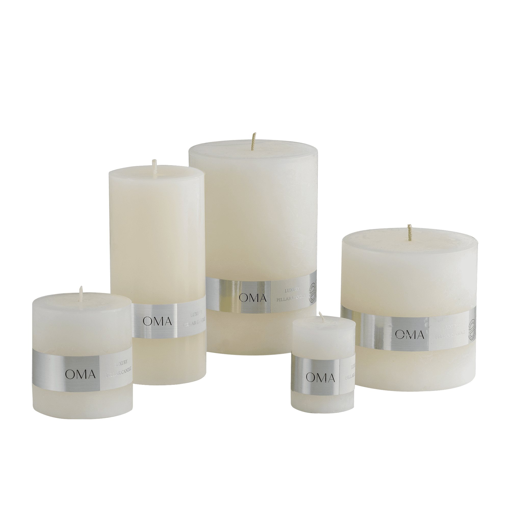 Deliciae Pillar Candle White