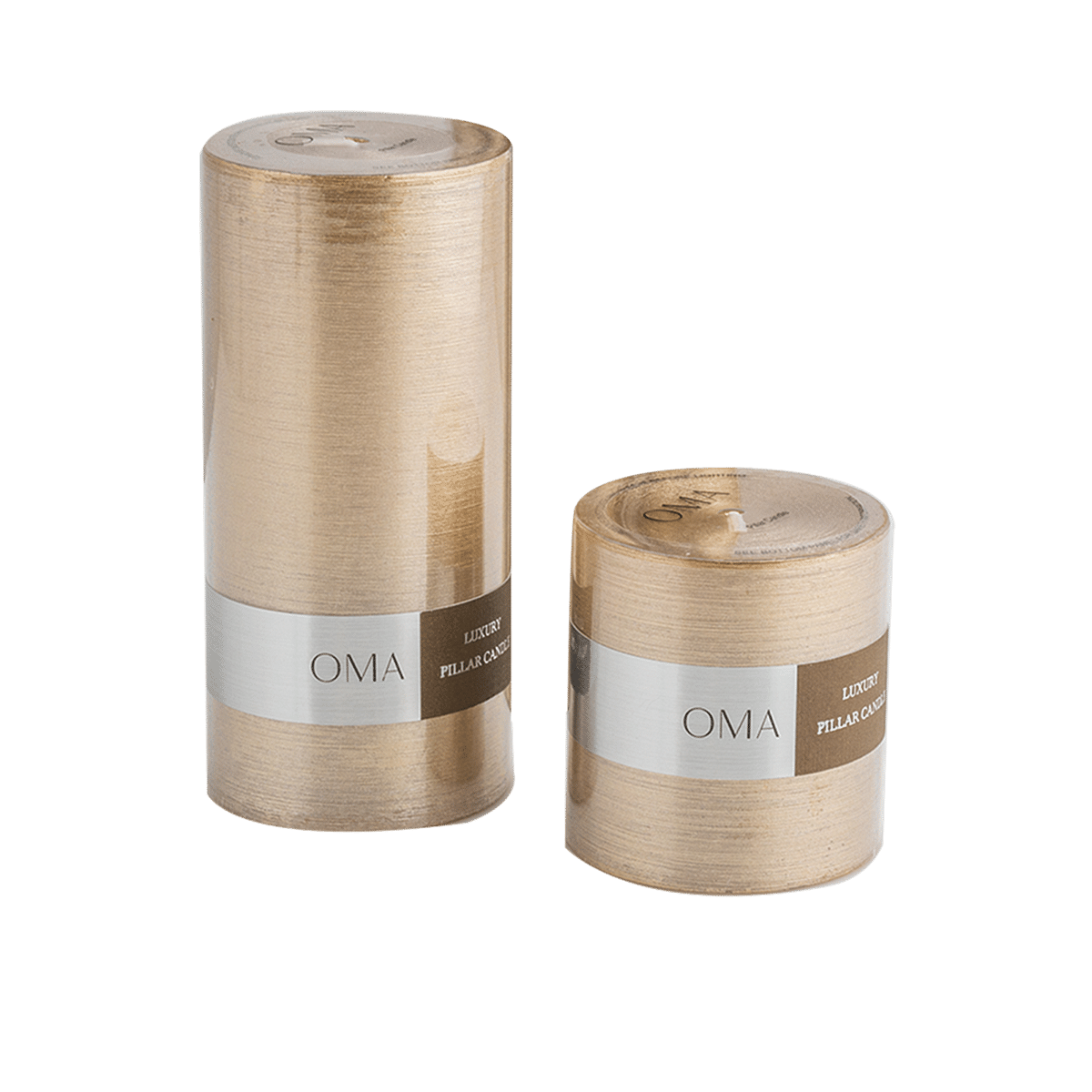 Deliciae Pillar Candle Gold